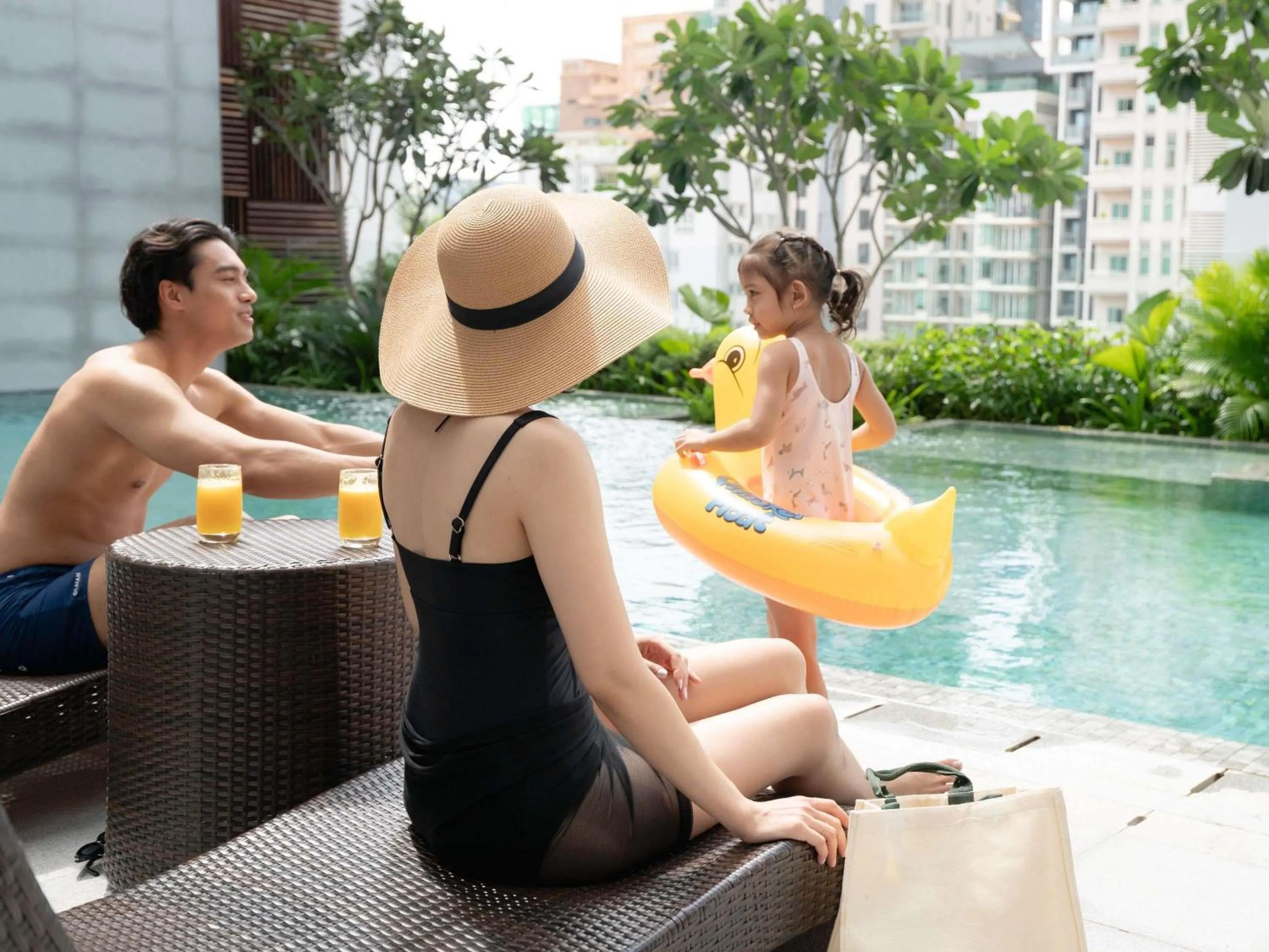 Pool view in Novotel Phnom Penh BKK 1