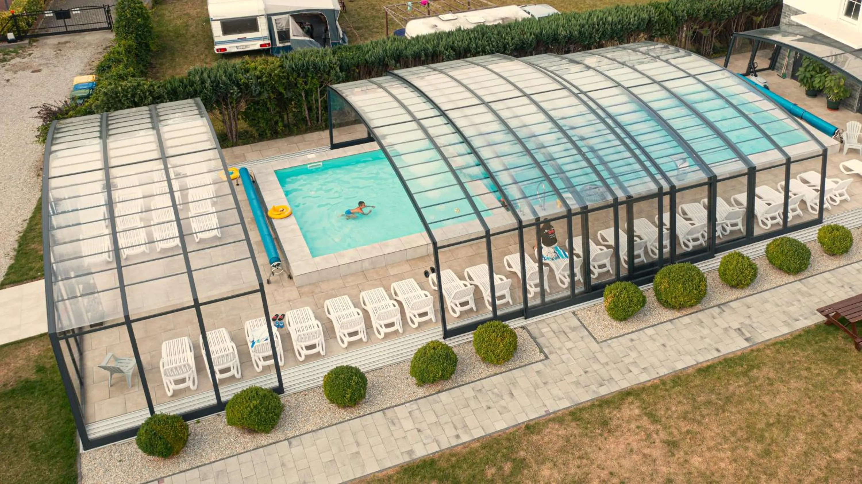 Pool view in Dom Wypoczynkowy Olivia