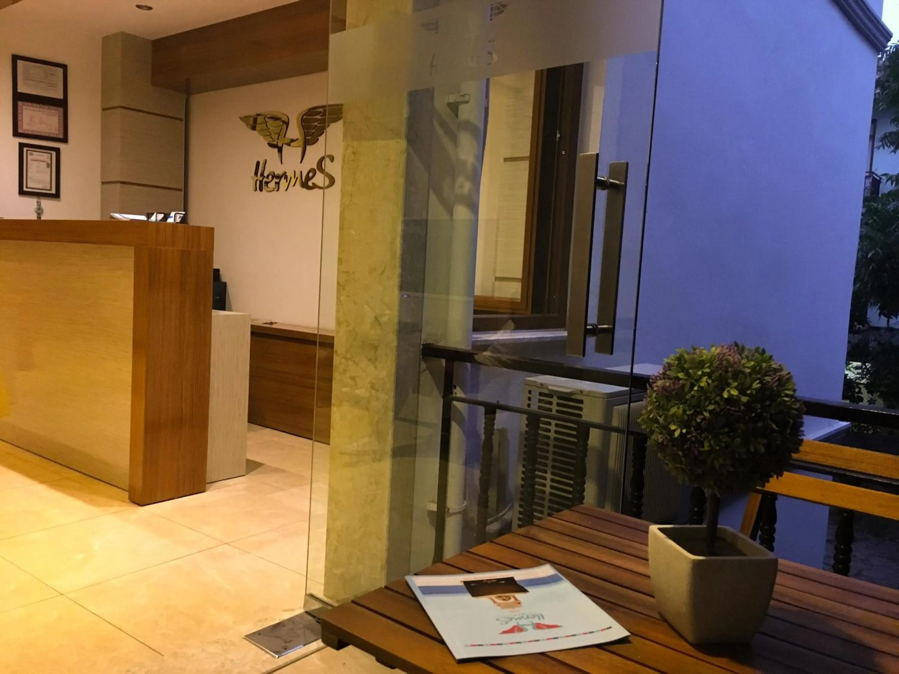 Lobby or reception in Hermes Hotel