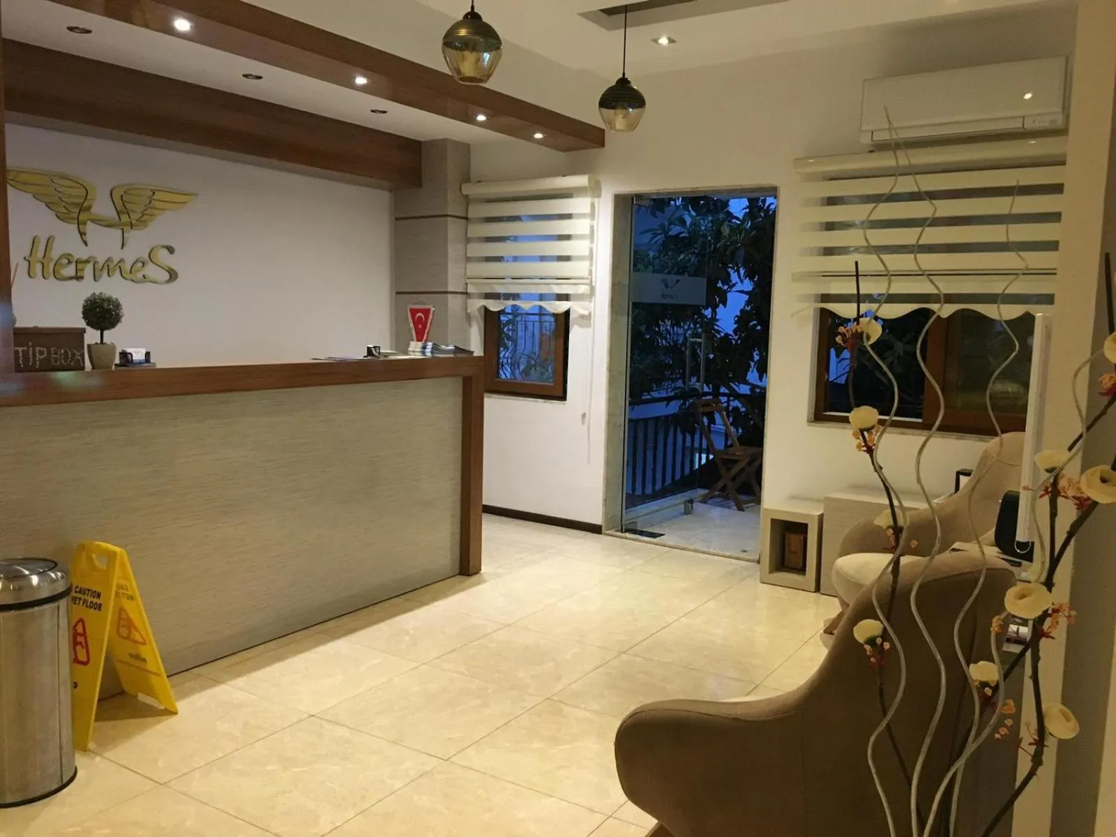 Lobby or reception in Hermes Hotel