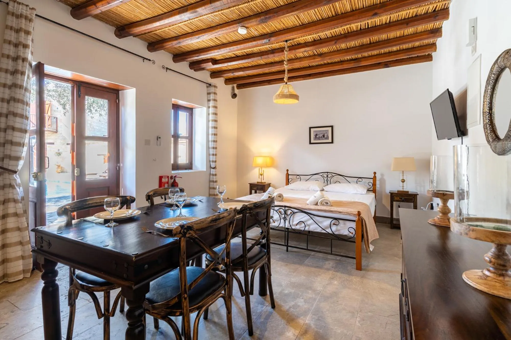 Bed in Stone Court Boutique Studios