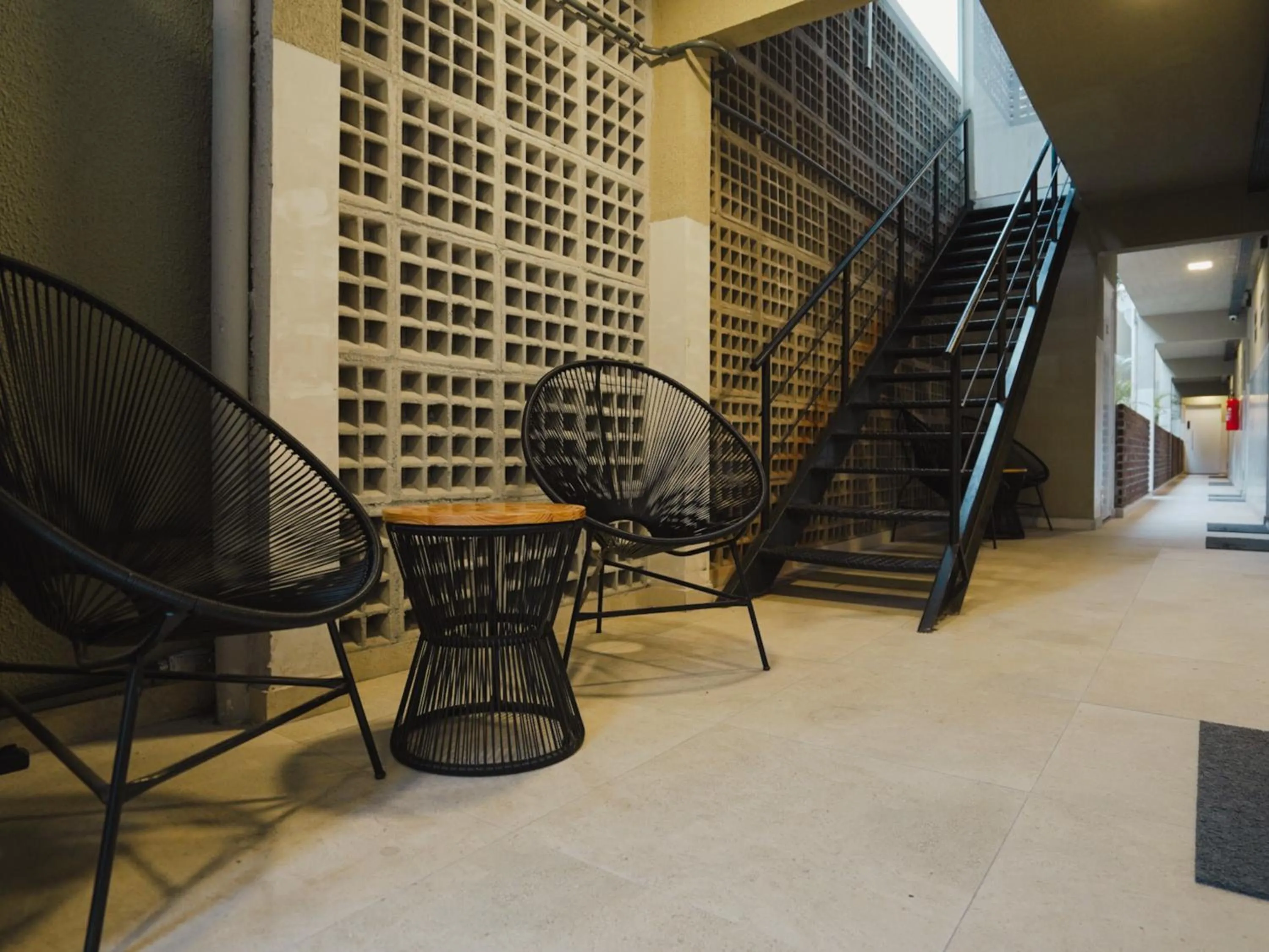 Seating area in Apê Brooklin -Berrini