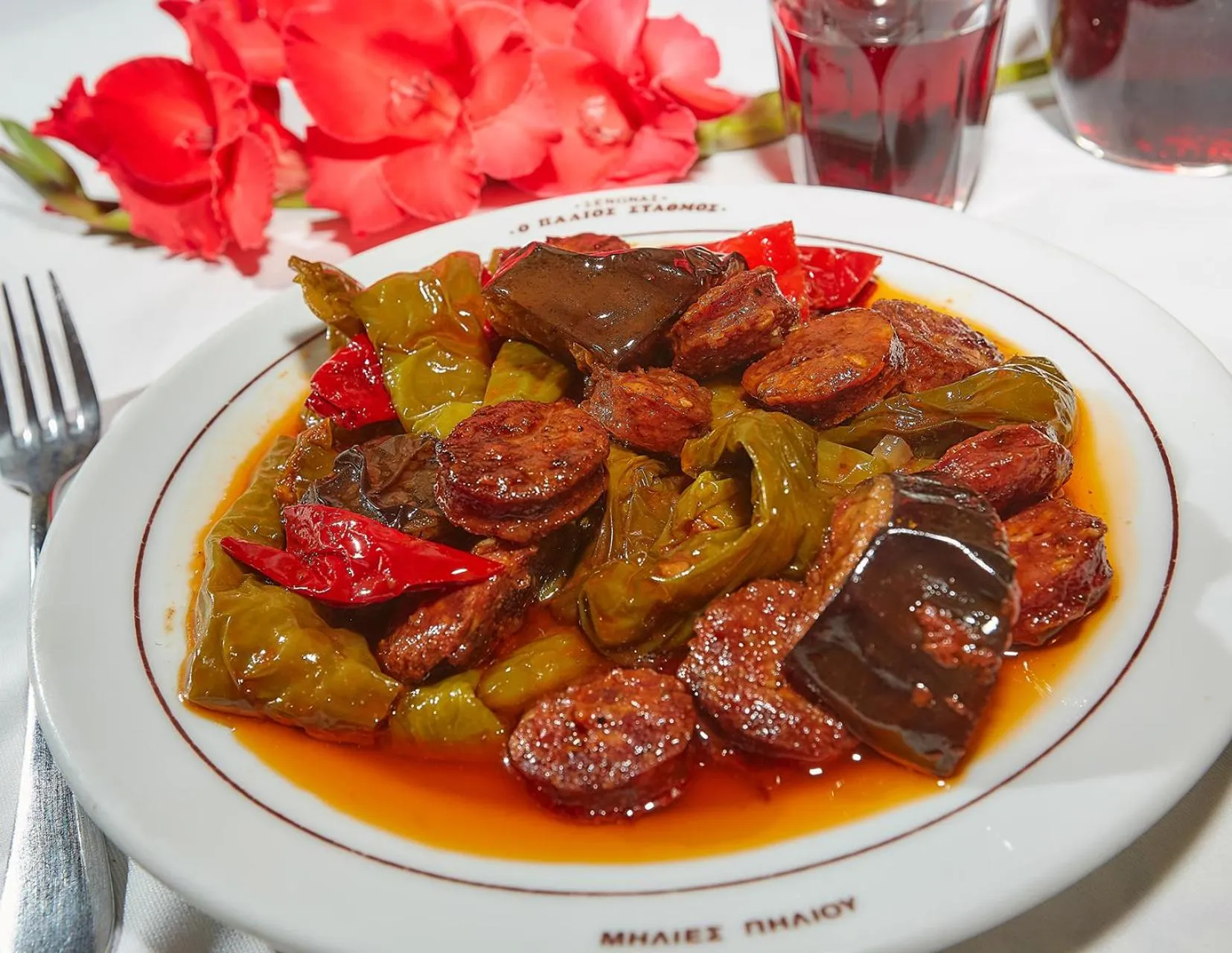 Food close-up in Palios Stathmos