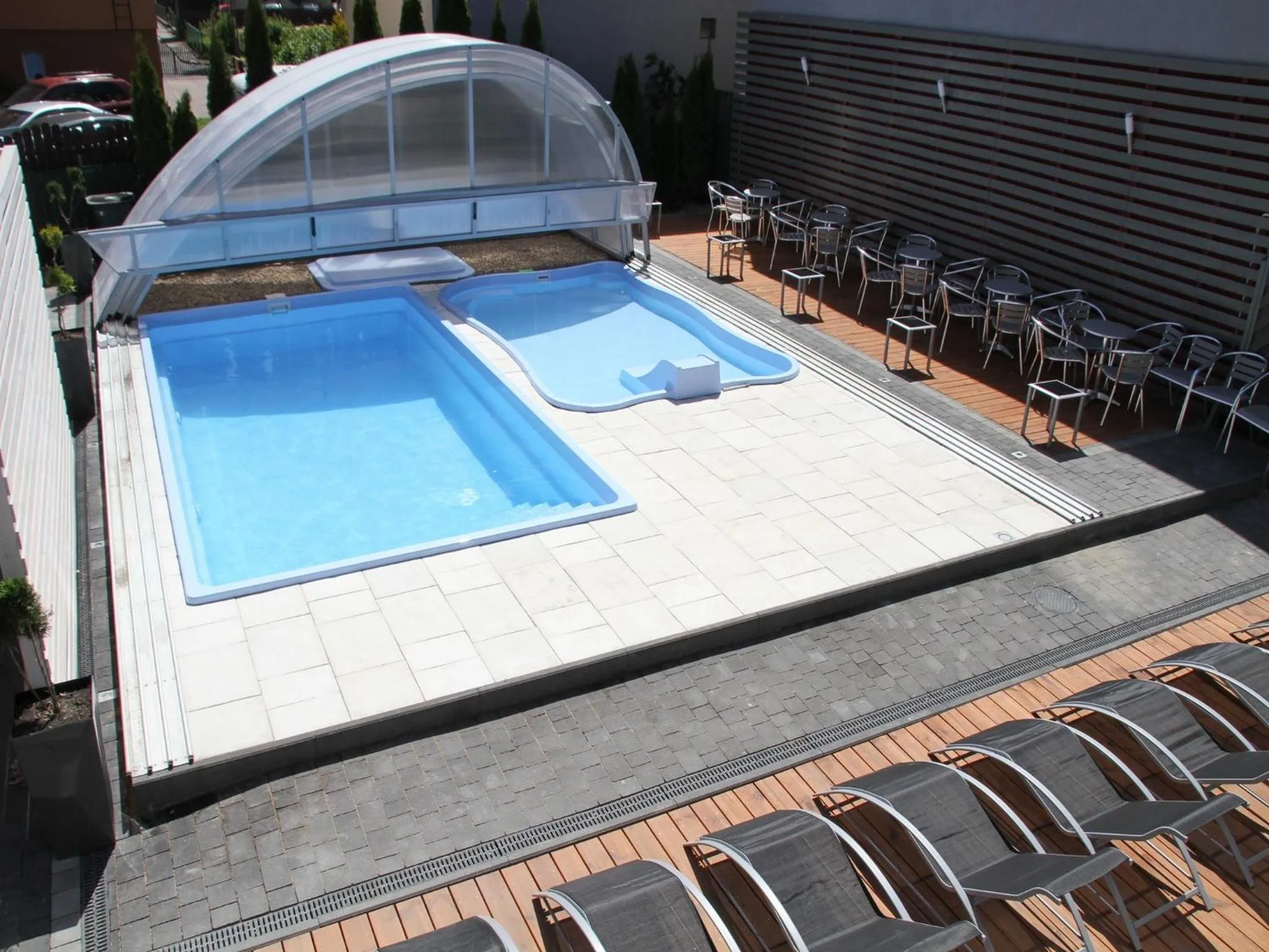 Pool view in Pokoje Gościnne Dask Aqua Holiday