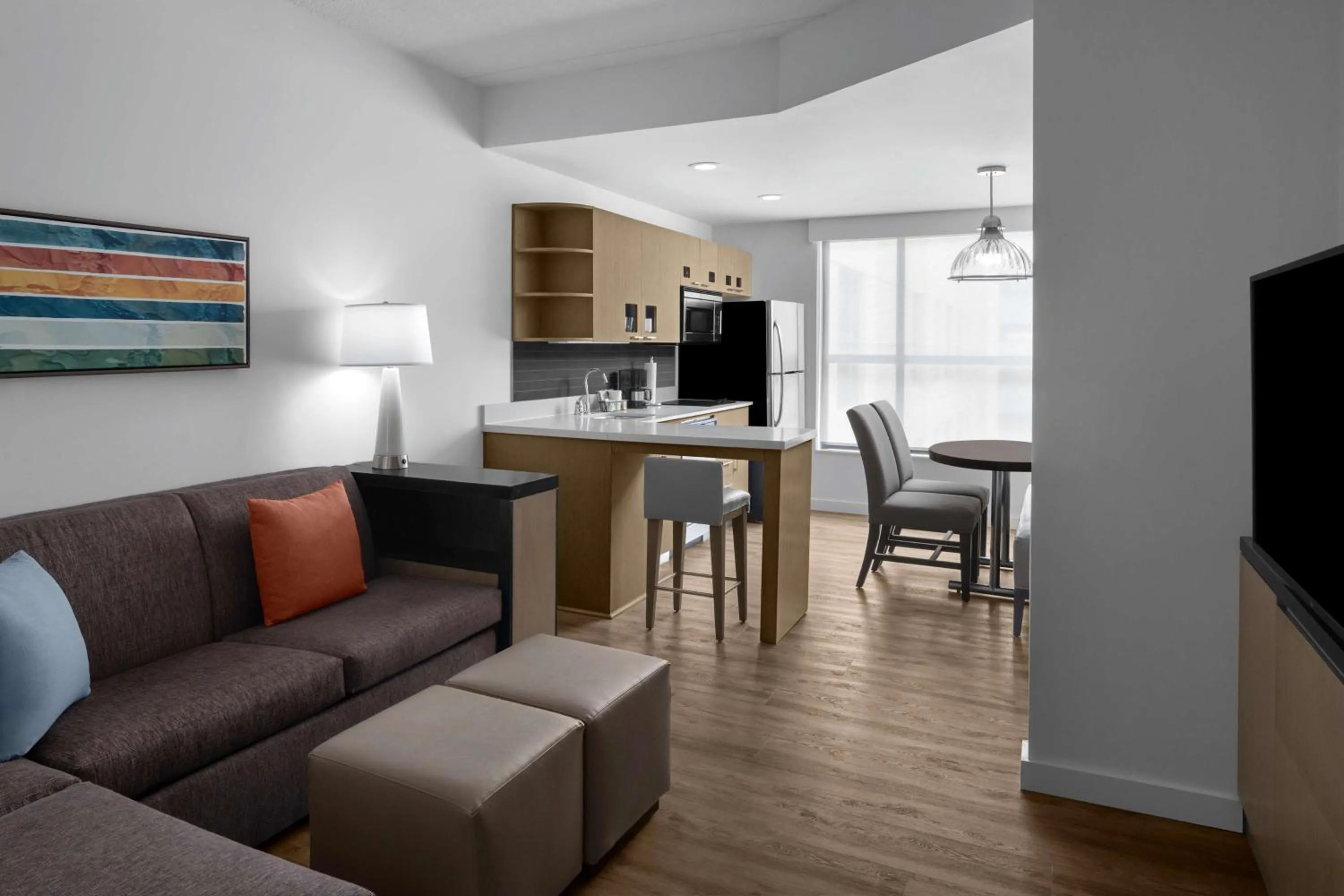 Photo of the whole room in Hyatt House Raleigh North Hills