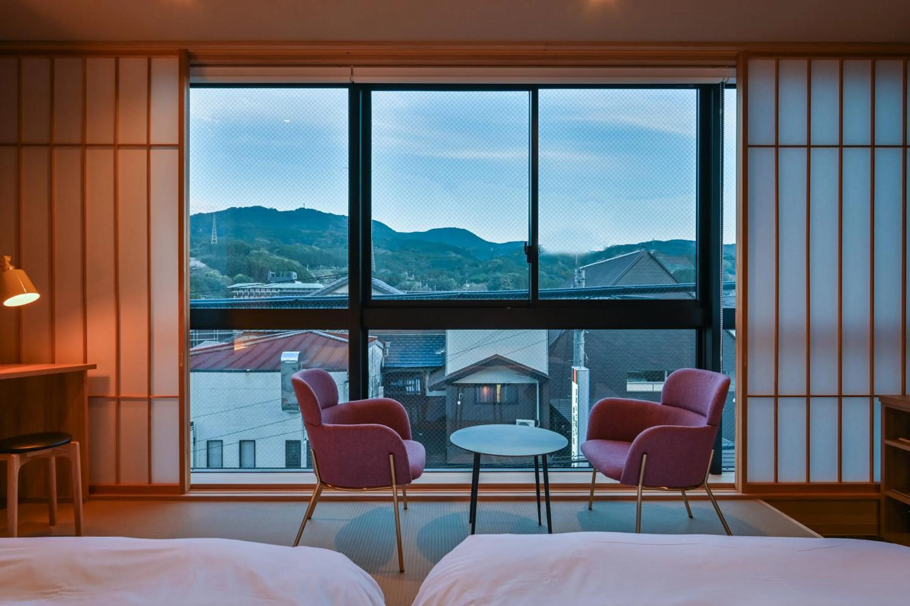 Living room, Bed in Ureshino Onsen Yadoya Uchiroji
