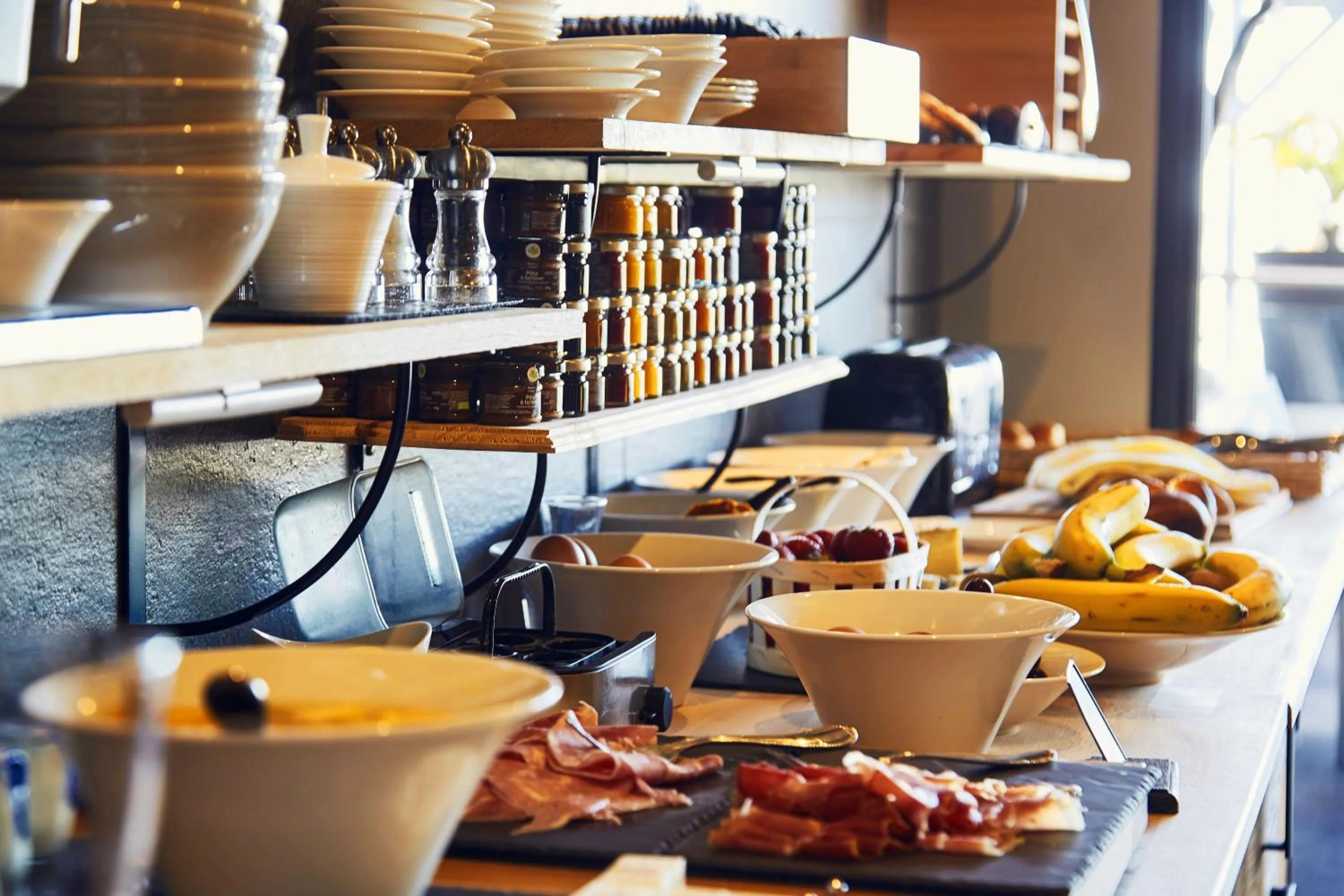 Buffet breakfast in Domaine de Chalvêches Hôtel SPA 4*