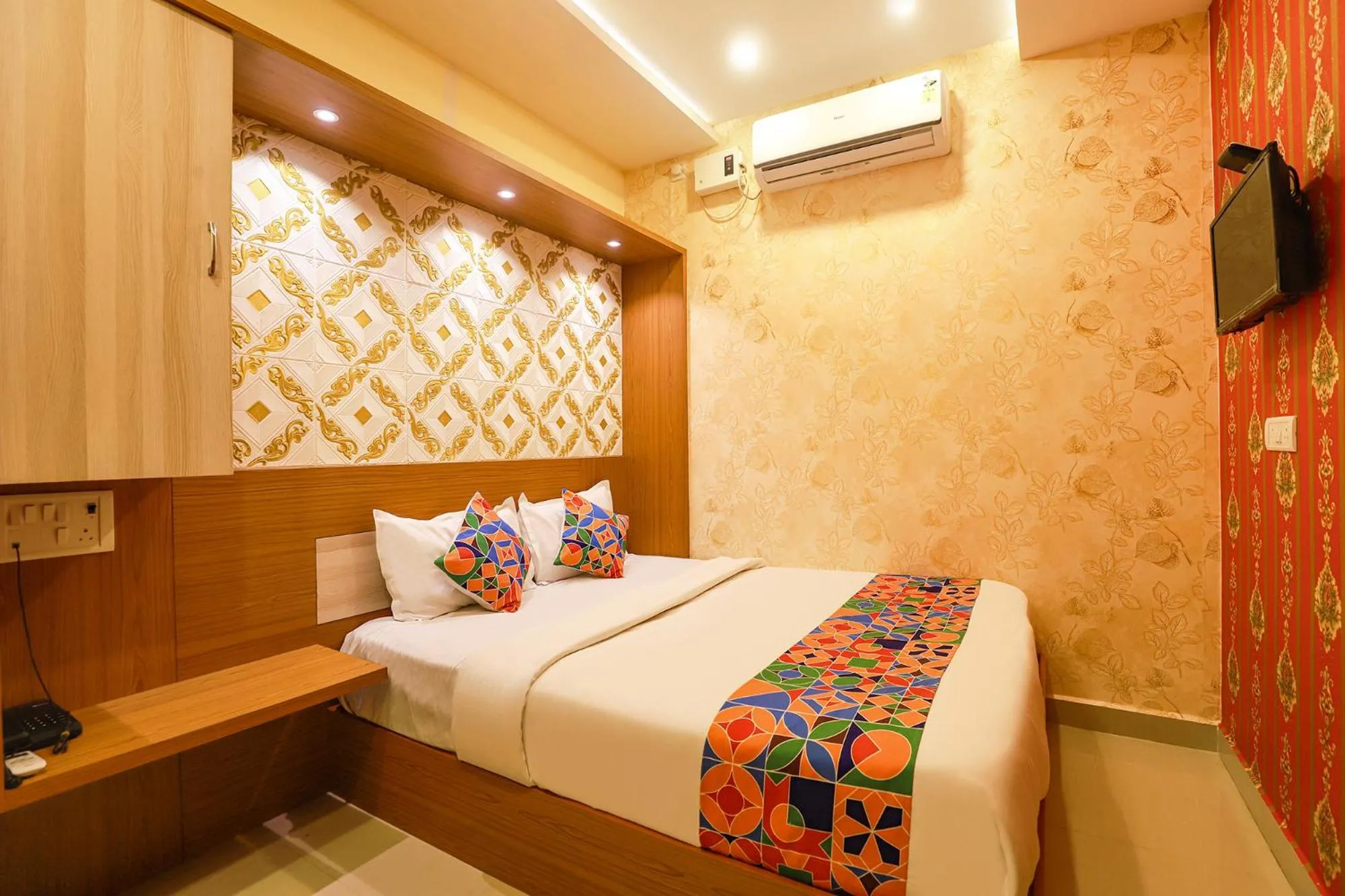 Bed in FabHotel Joy Residency