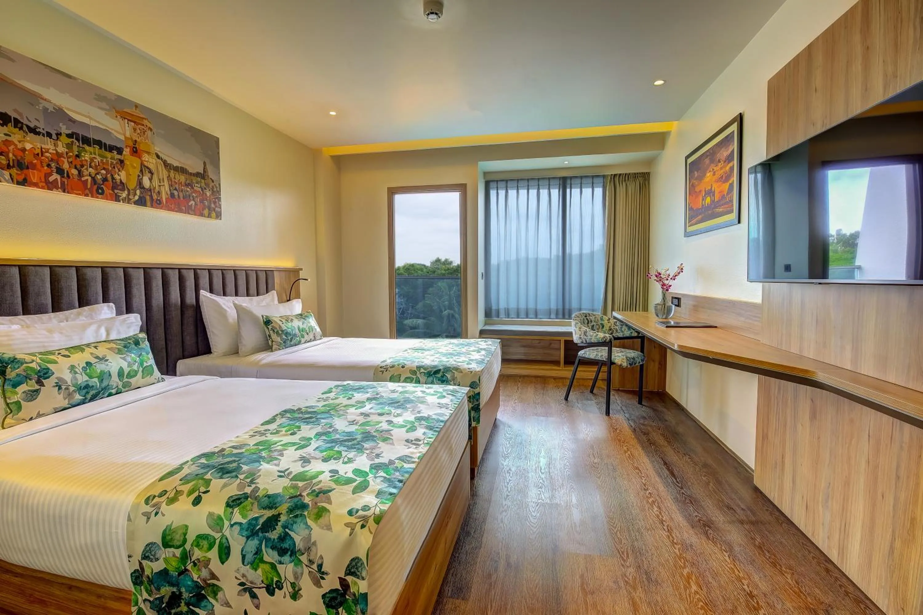 Bed in Regenta Central Javaji Mysore