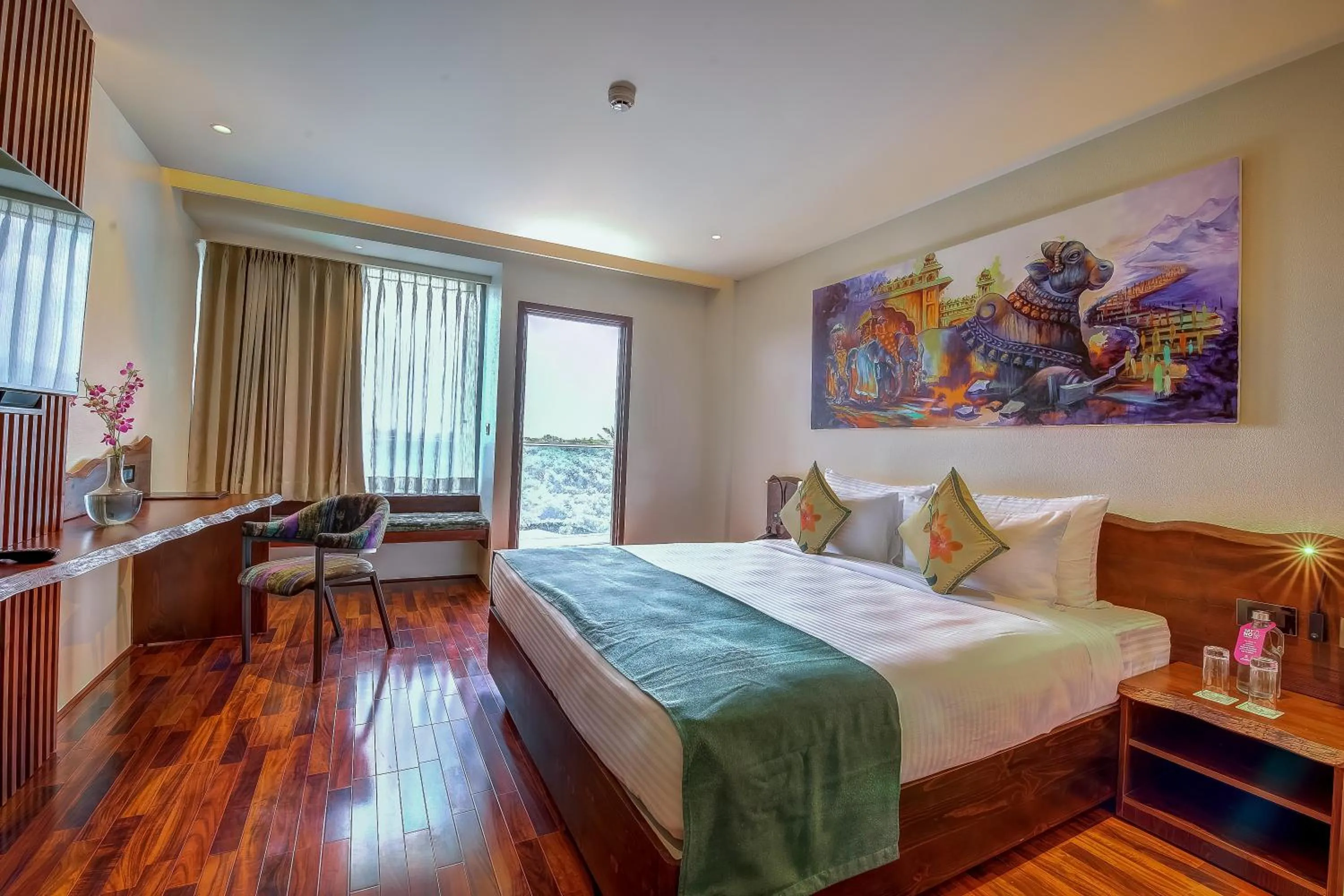 Bed in Regenta Central Javaji Mysore