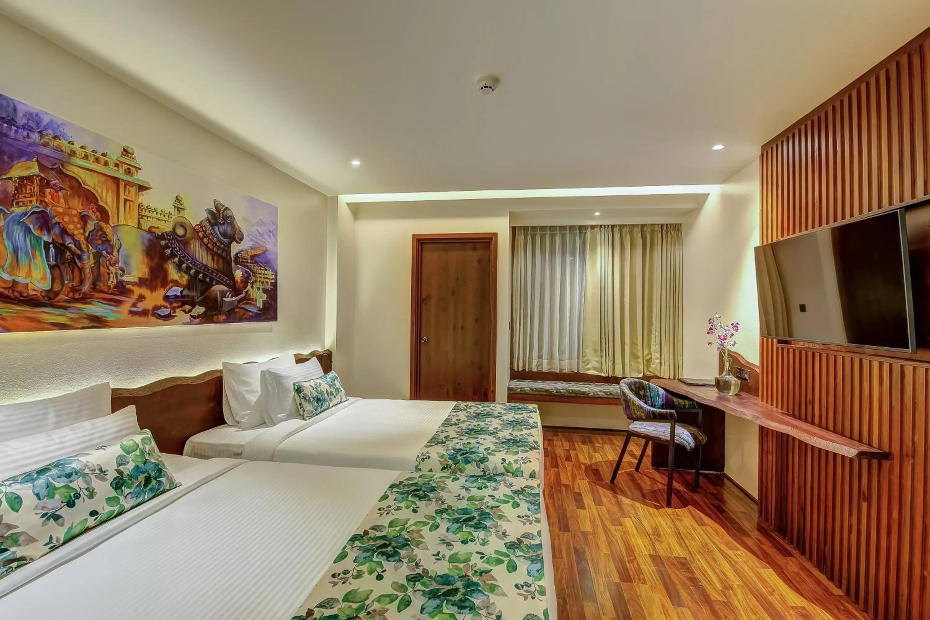Photo of the whole room, Bed in Regenta Central Javaji Mysore