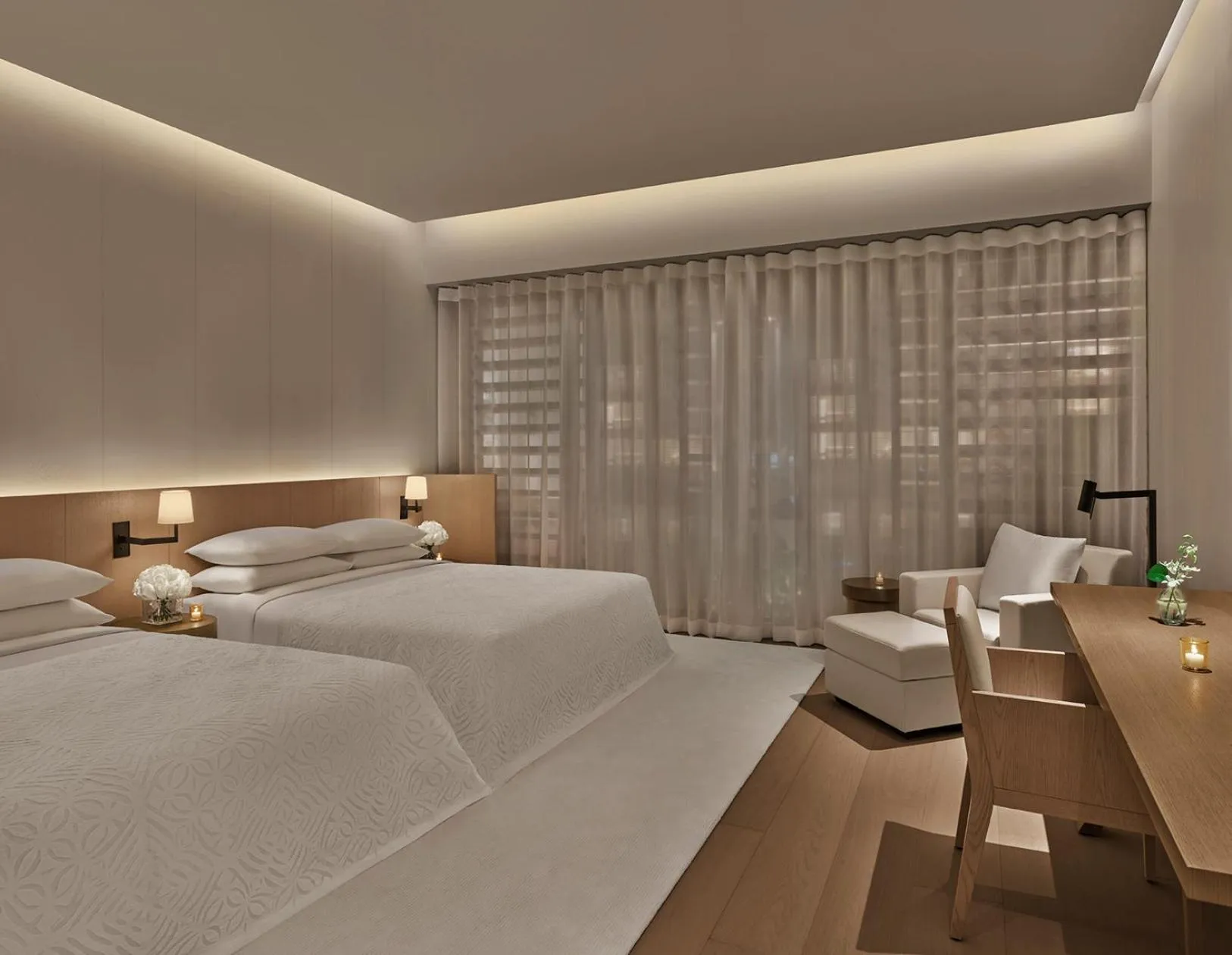 Bed in The Singapore EDITION