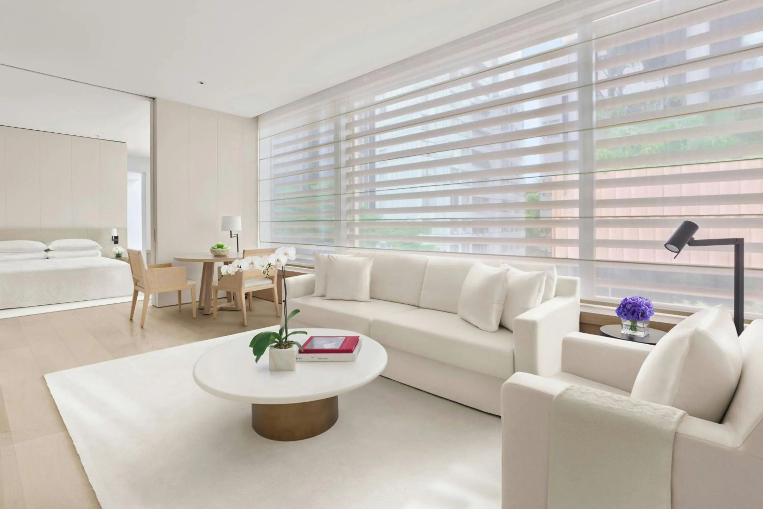 Living room in The Singapore EDITION