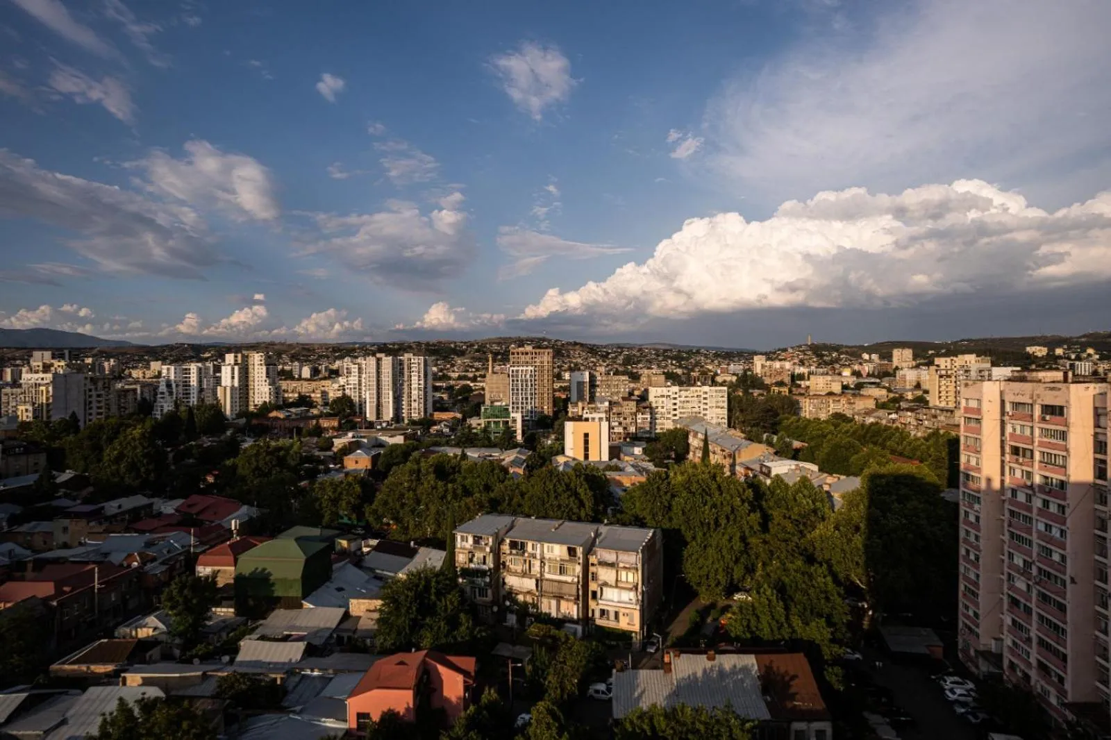 City view in Sky by the river