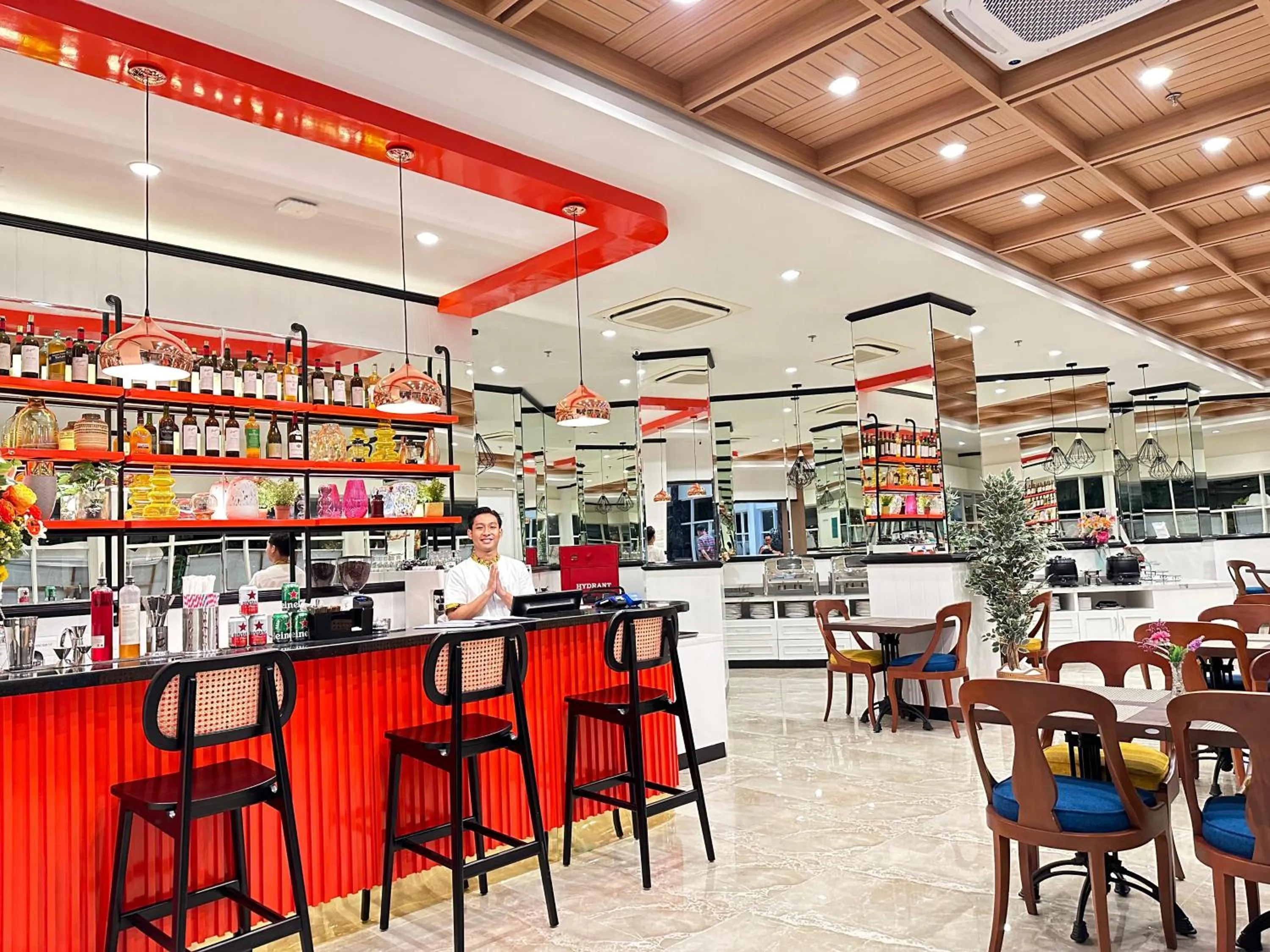 Lounge or bar in d'primahotel Jemursari Surabaya