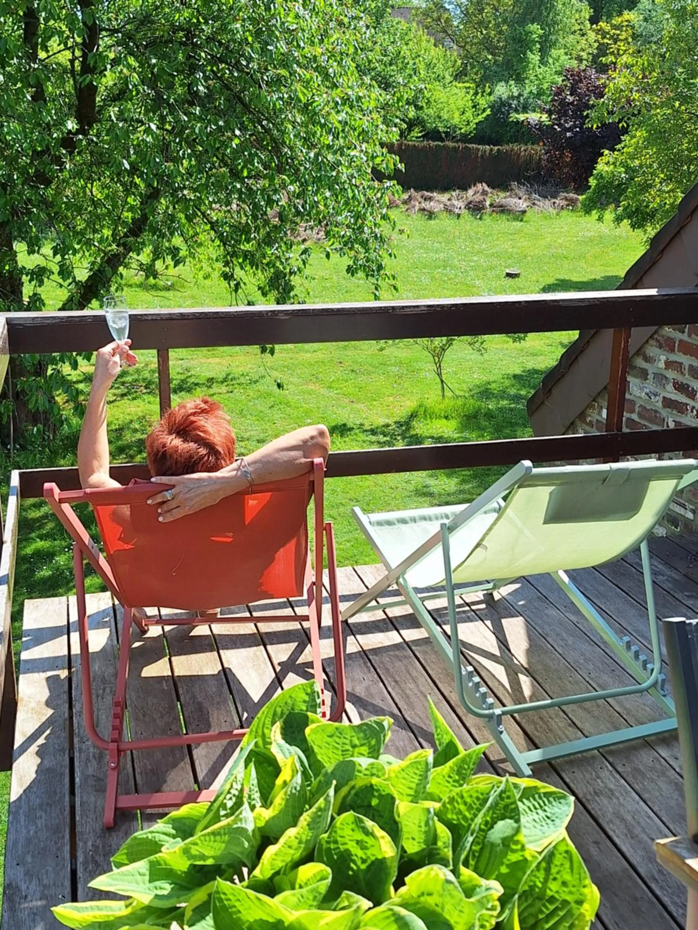 Patio in Gite L'Écureuil Namur Wépion