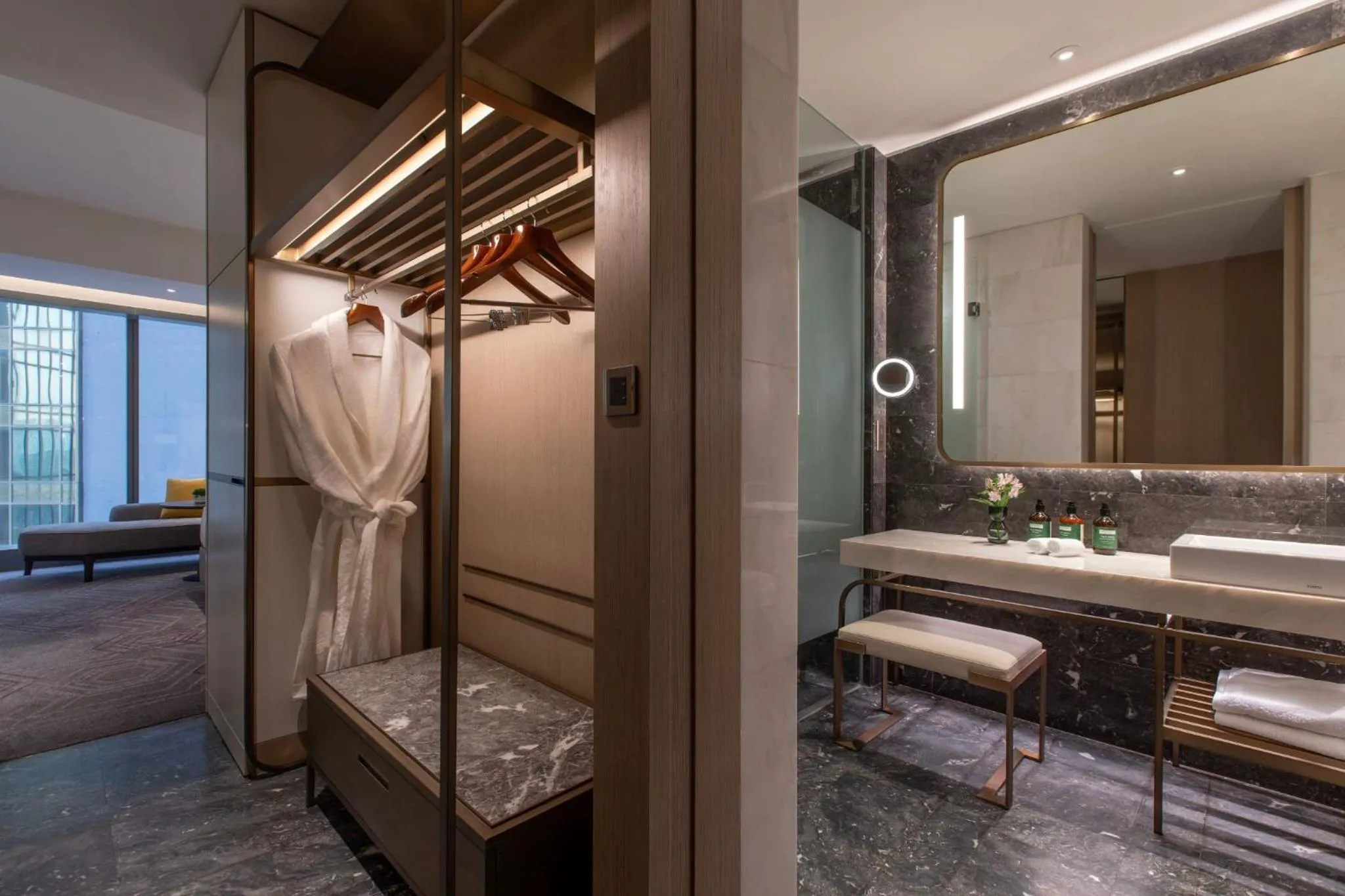 wardrobe, Bed in Crowne Plaza Kuala Lumpur City Centre by IHG