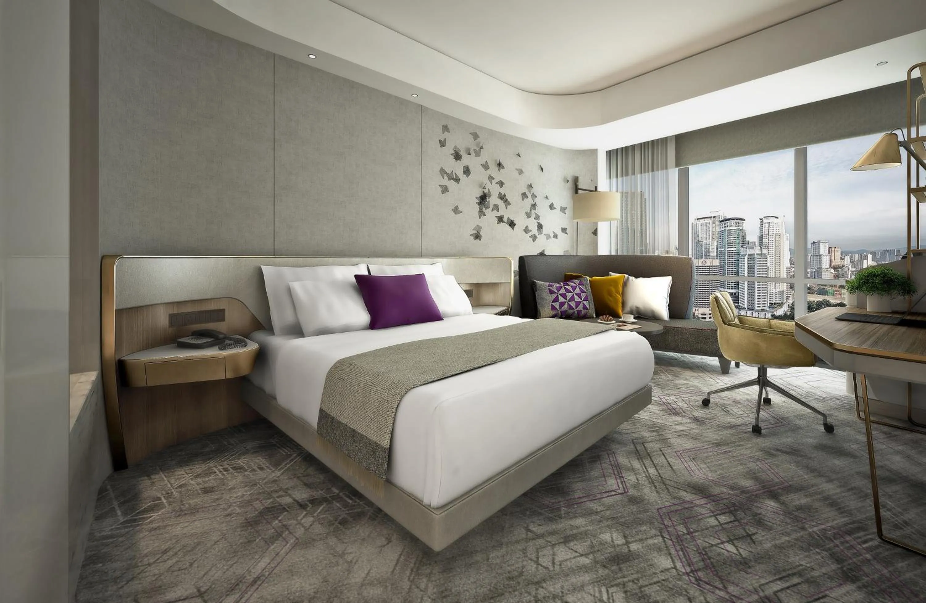 Photo of the whole room, Bed in Crowne Plaza Kuala Lumpur City Centre by IHG