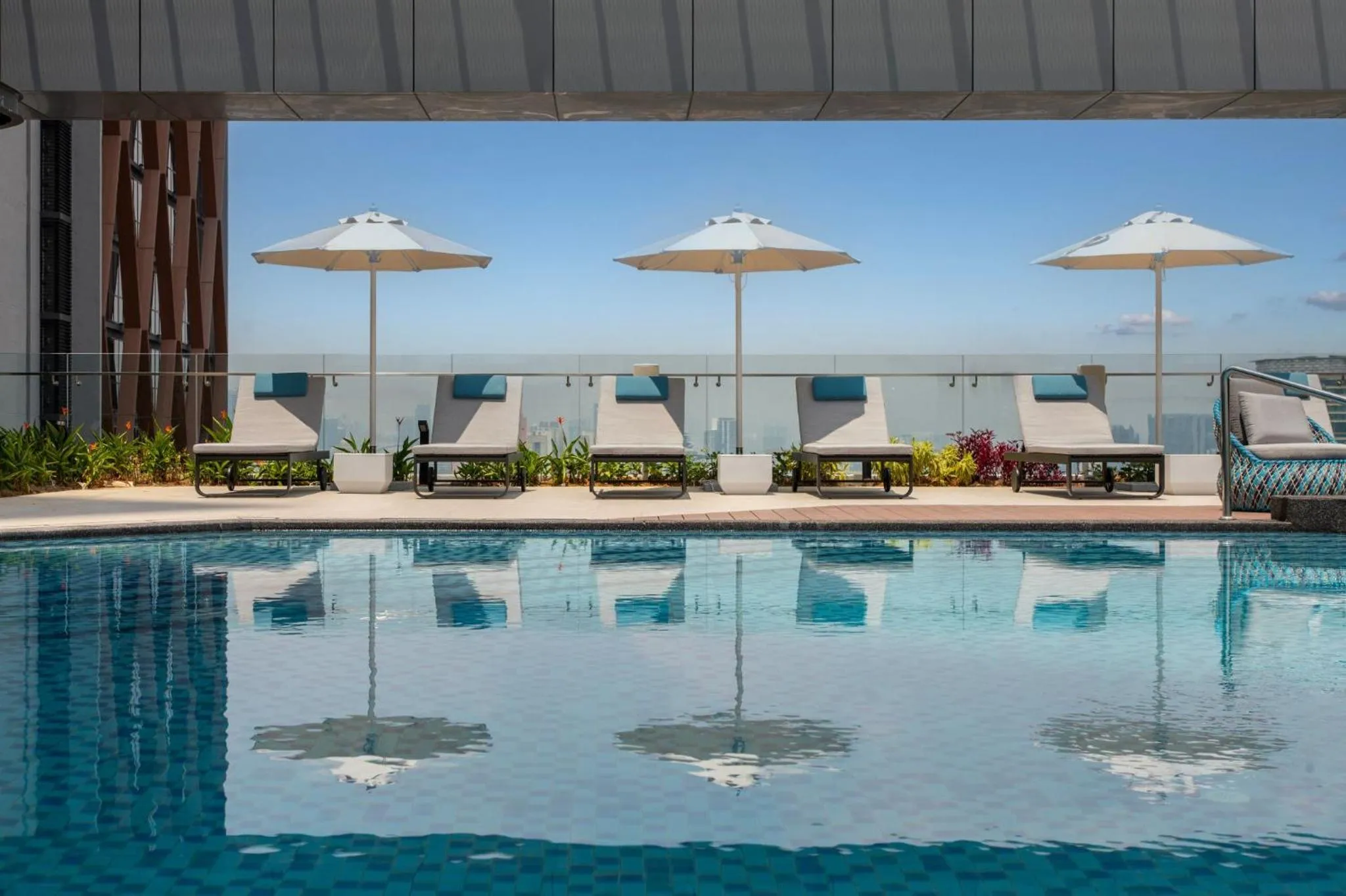 Swimming pool in Crowne Plaza Kuala Lumpur City Centre by IHG