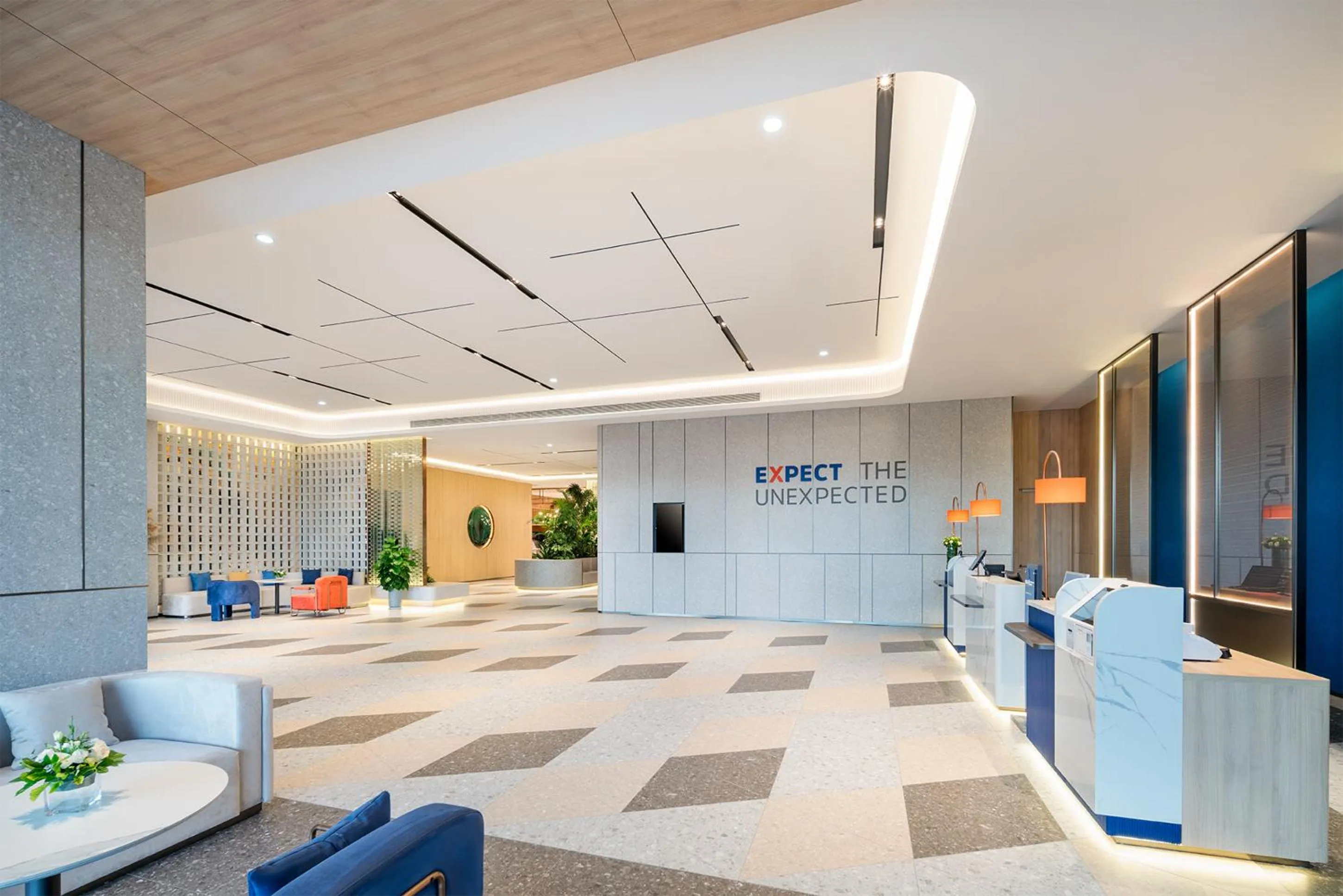 Lobby or reception in Holiday Inn Express Yinchuan Yuehai