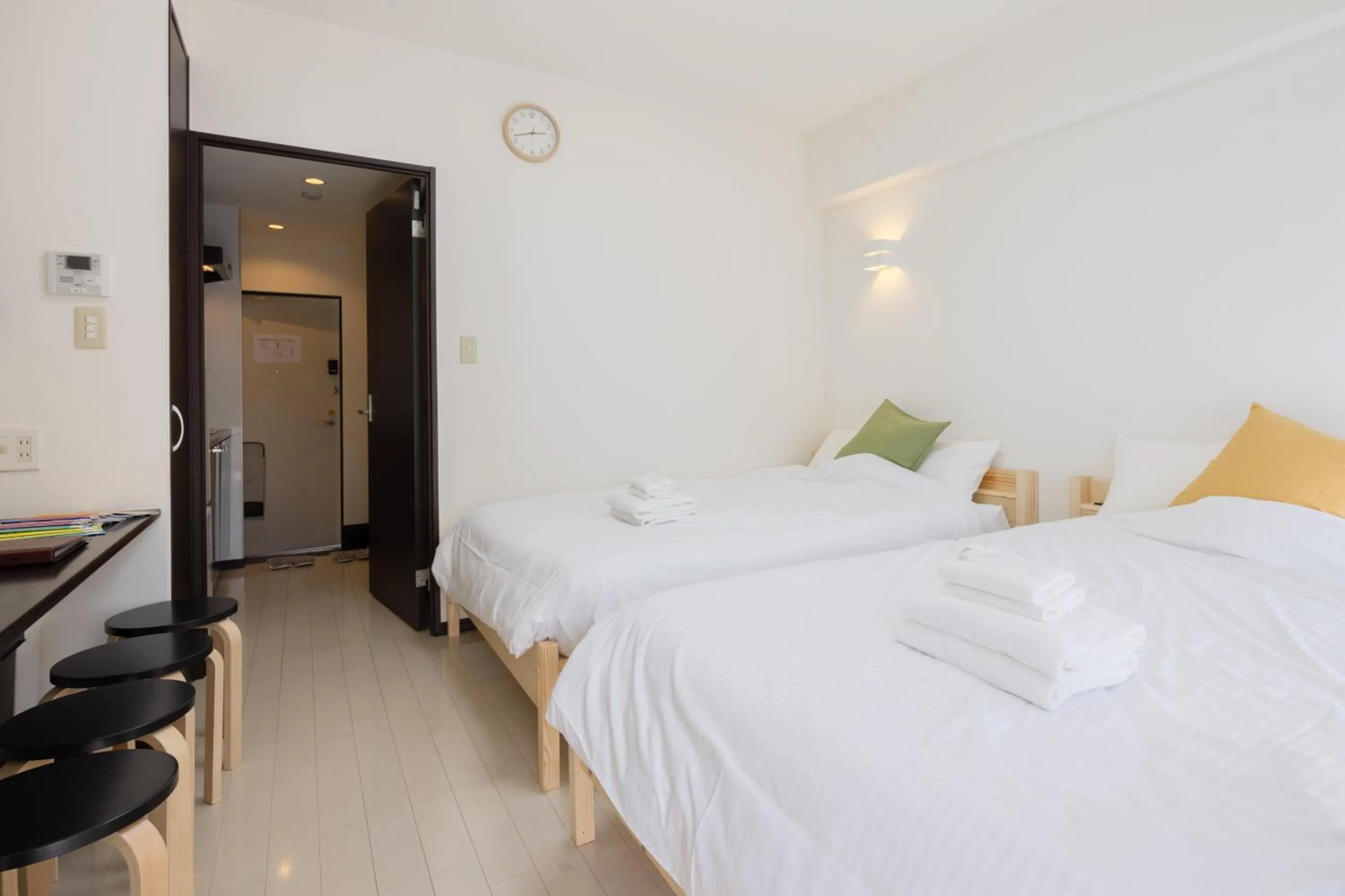 Bed in 錦系町天空樹景觀飯店 Skytree View Kinshicho - crib free