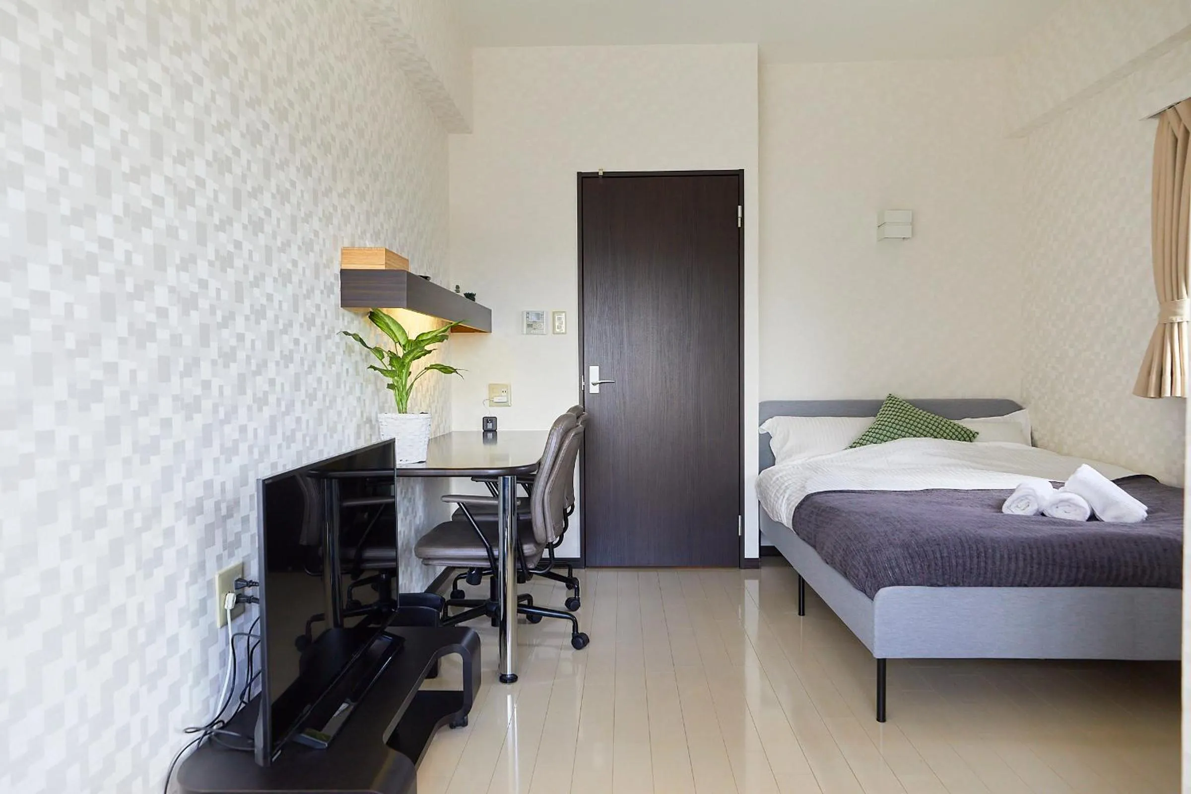 Bed in 錦系町天空樹景觀飯店 Skytree View Kinshicho - crib free