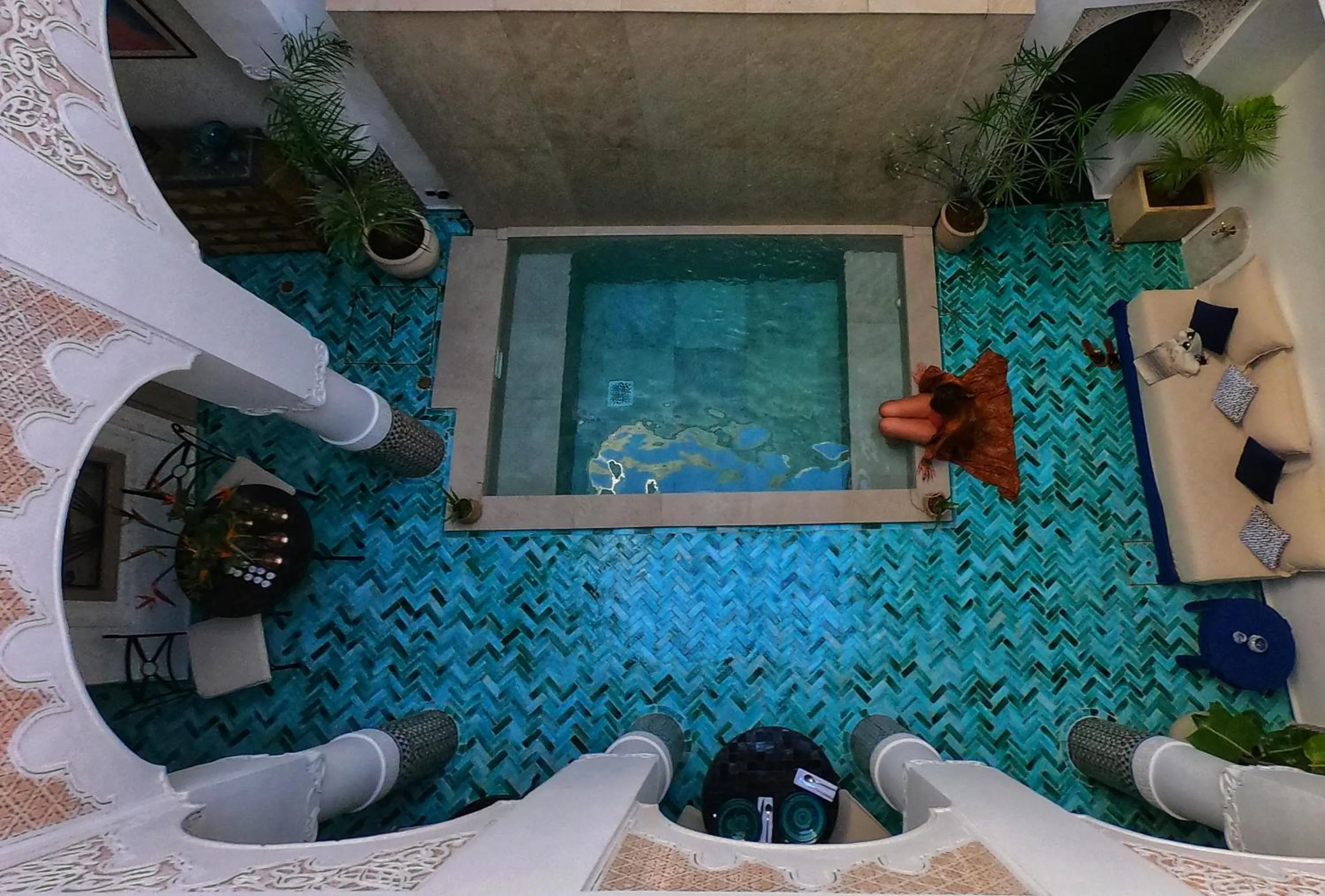 Patio in Riad Dollar Des Sables & Spa