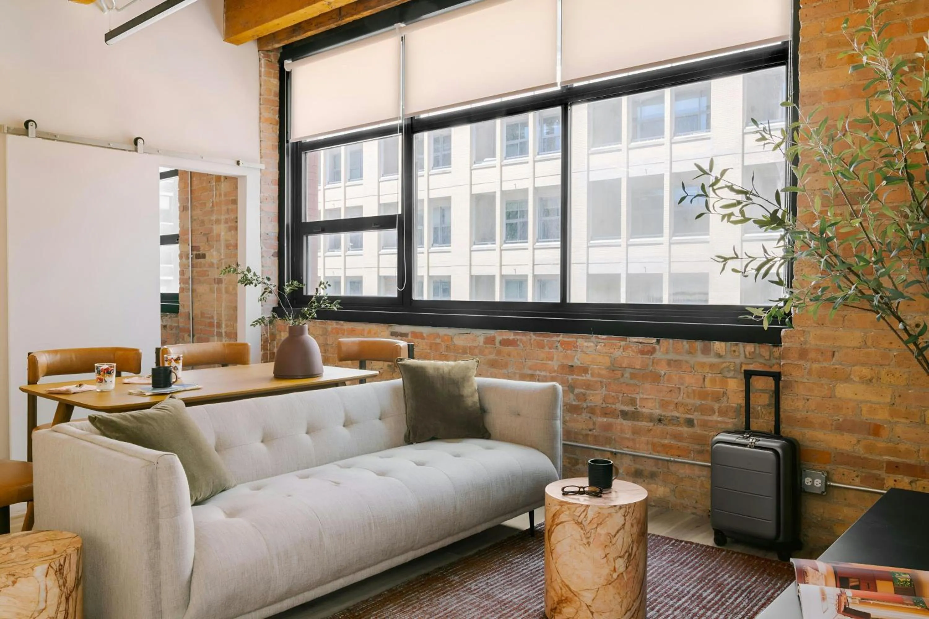 Living room in Sonder by Marriott Bonvoy The Burnham Apartments Loop