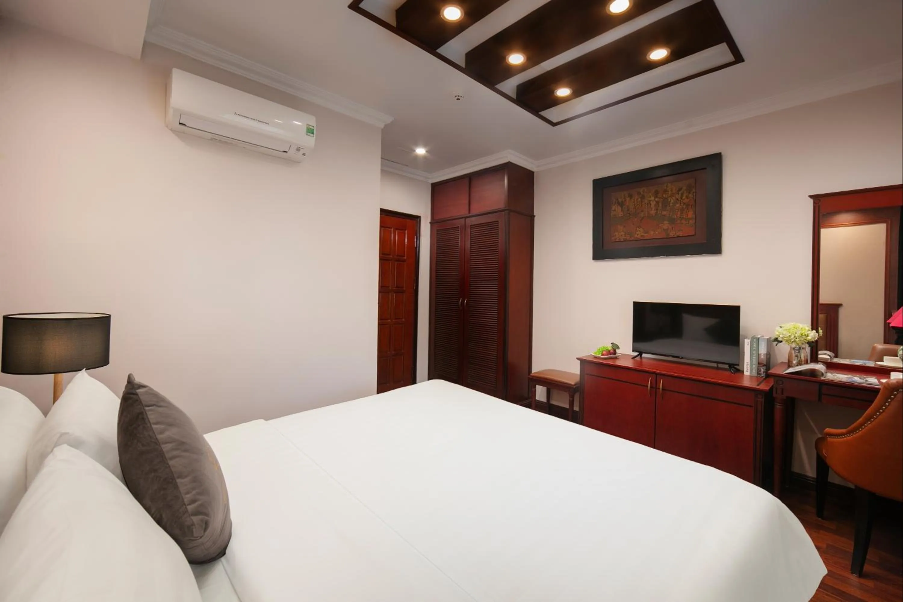 Bed in Bonjour D'An Nam Hotel