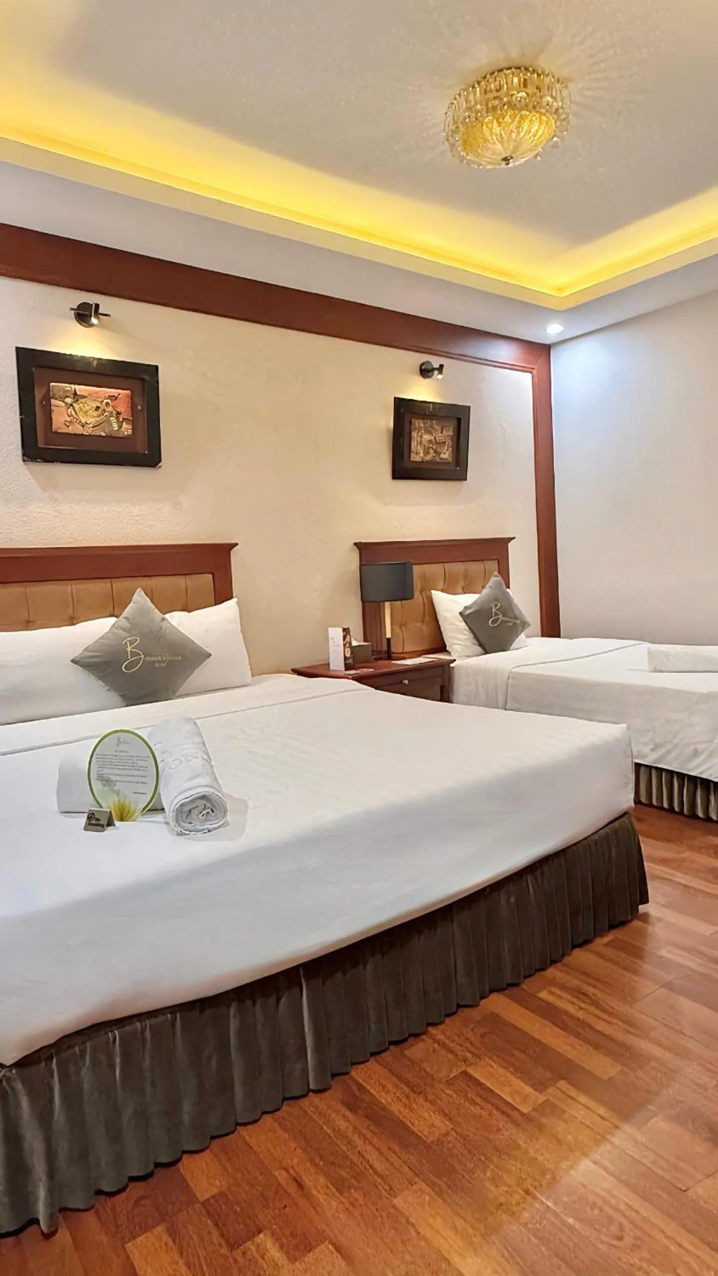 Bed in Bonjour D'An Nam Hotel