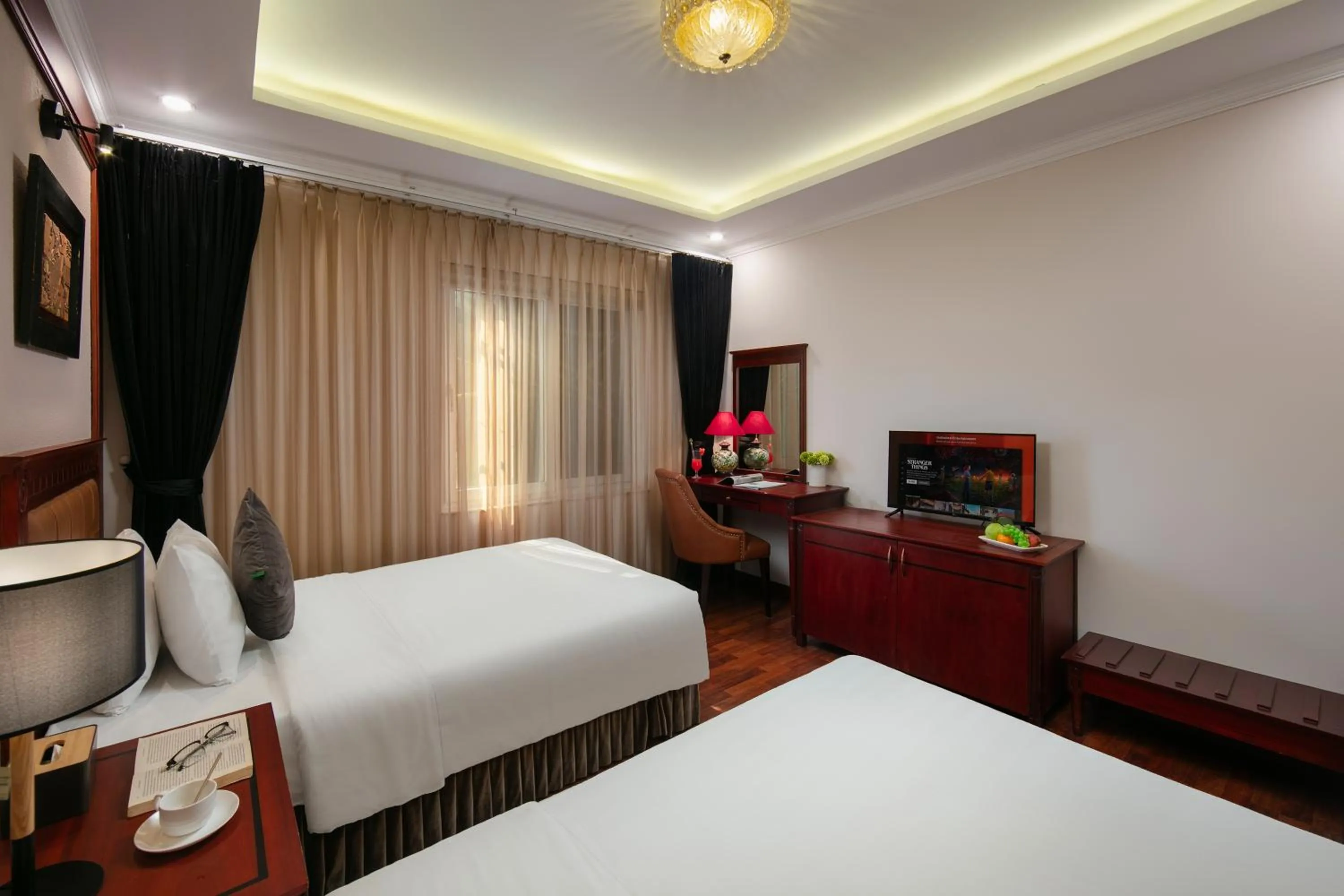 Bed in Bonjour D'An Nam Hotel