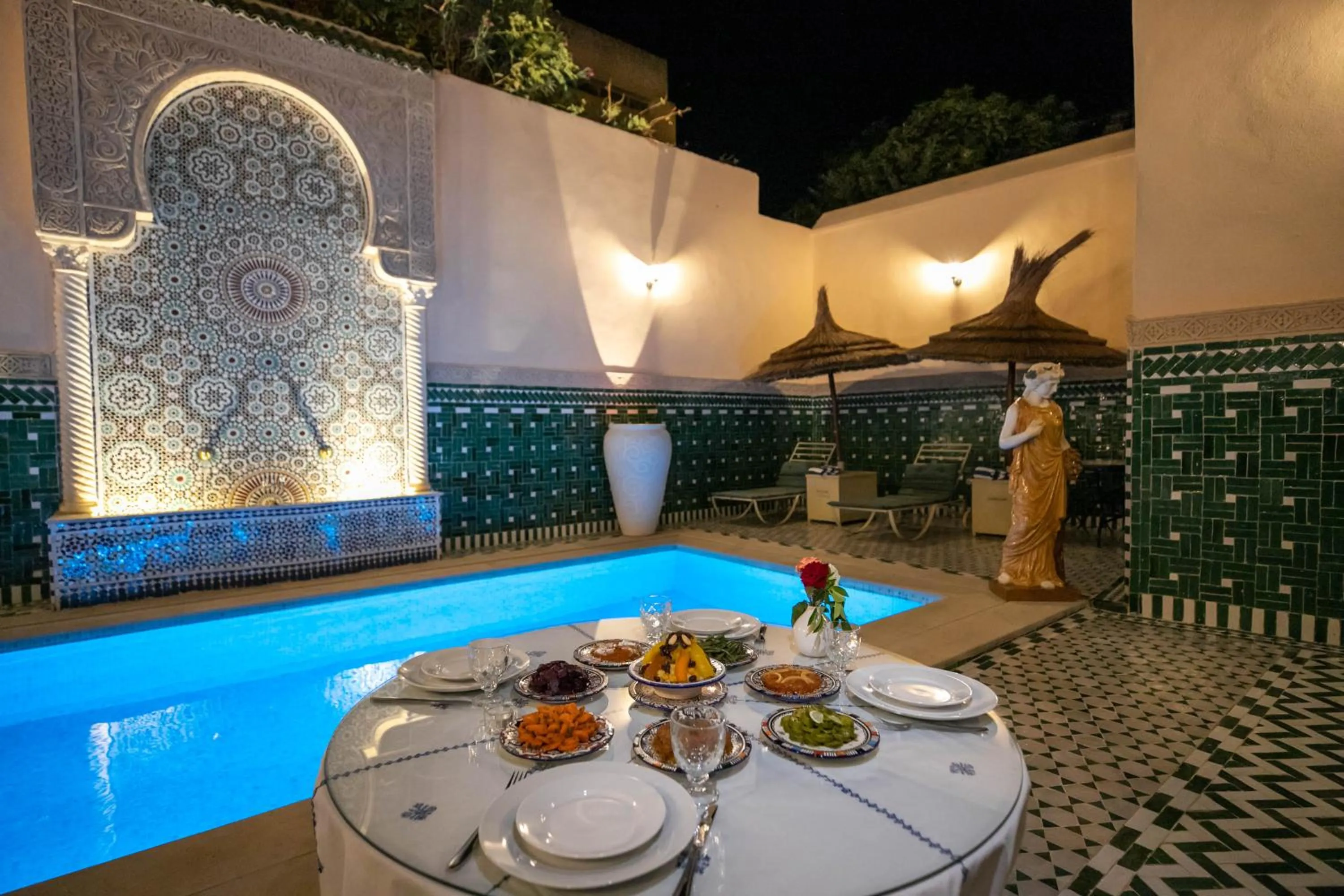 Swimming pool in Riad Fes Ziyat & Spa