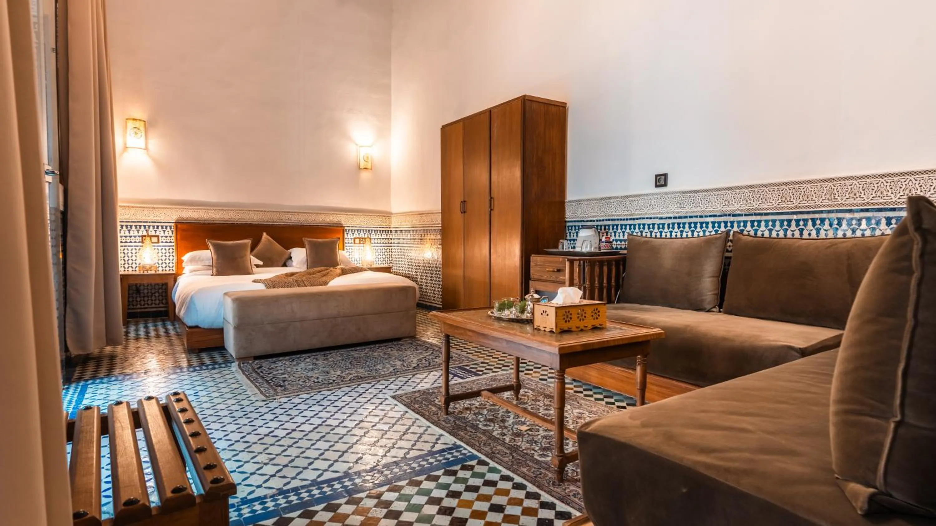 Photo of the whole room, Bed in Riad Fes Ziyat & Spa