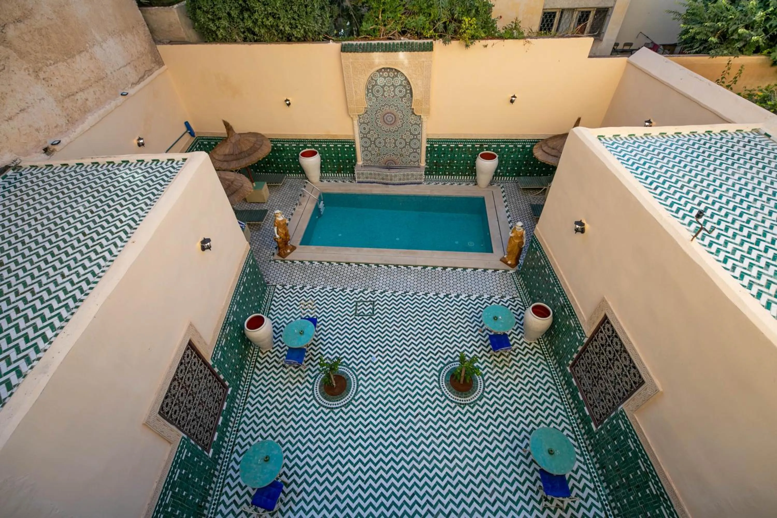 Balcony/Terrace in Riad Fes Ziyat & Spa