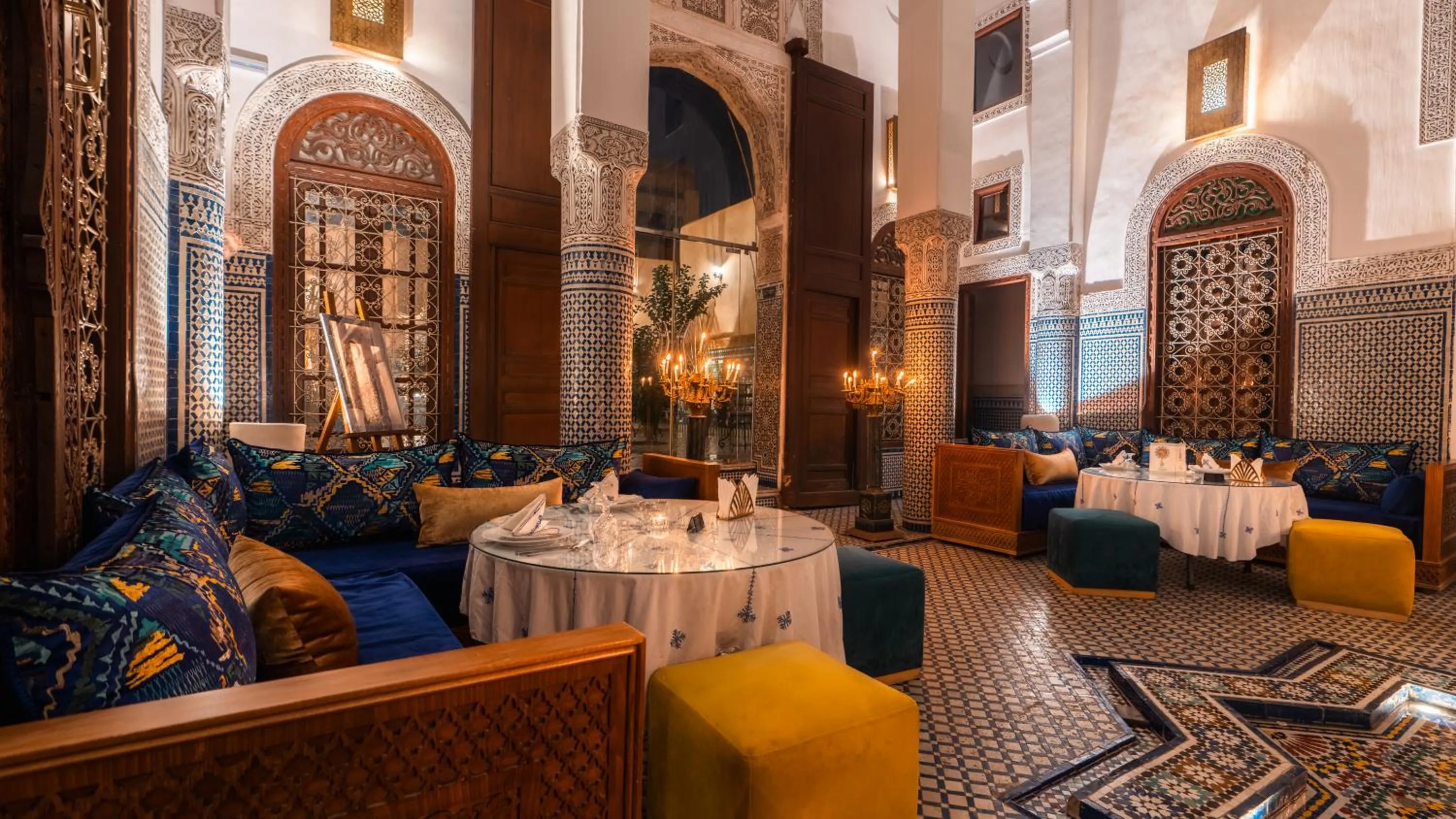 Living room in Riad Fes Ziyat & Spa