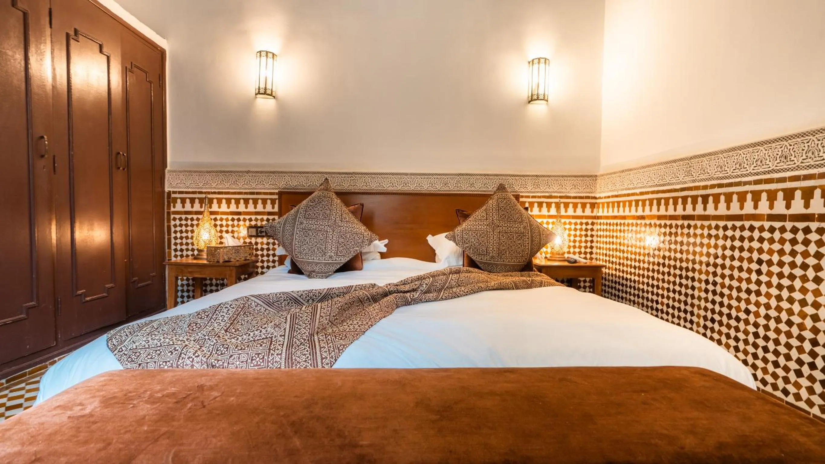 Bedroom, Bed in Riad Fes Ziyat & Spa