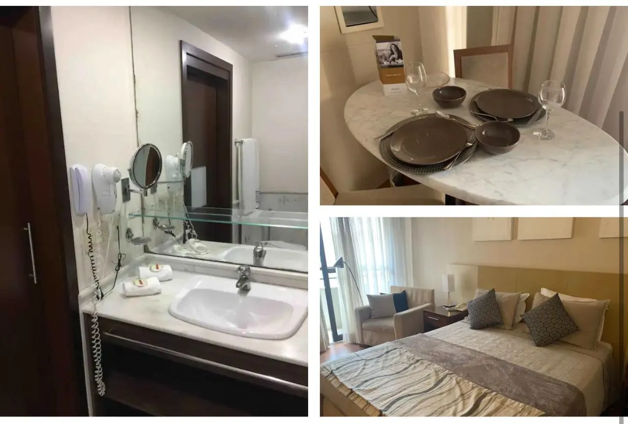 Bed in Grand Plaza Paulista Hotel