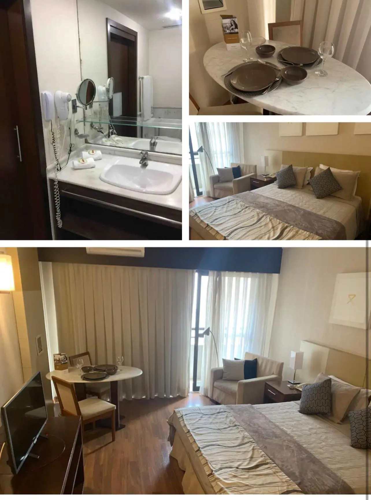 Bed in Grand Plaza Paulista Hotel