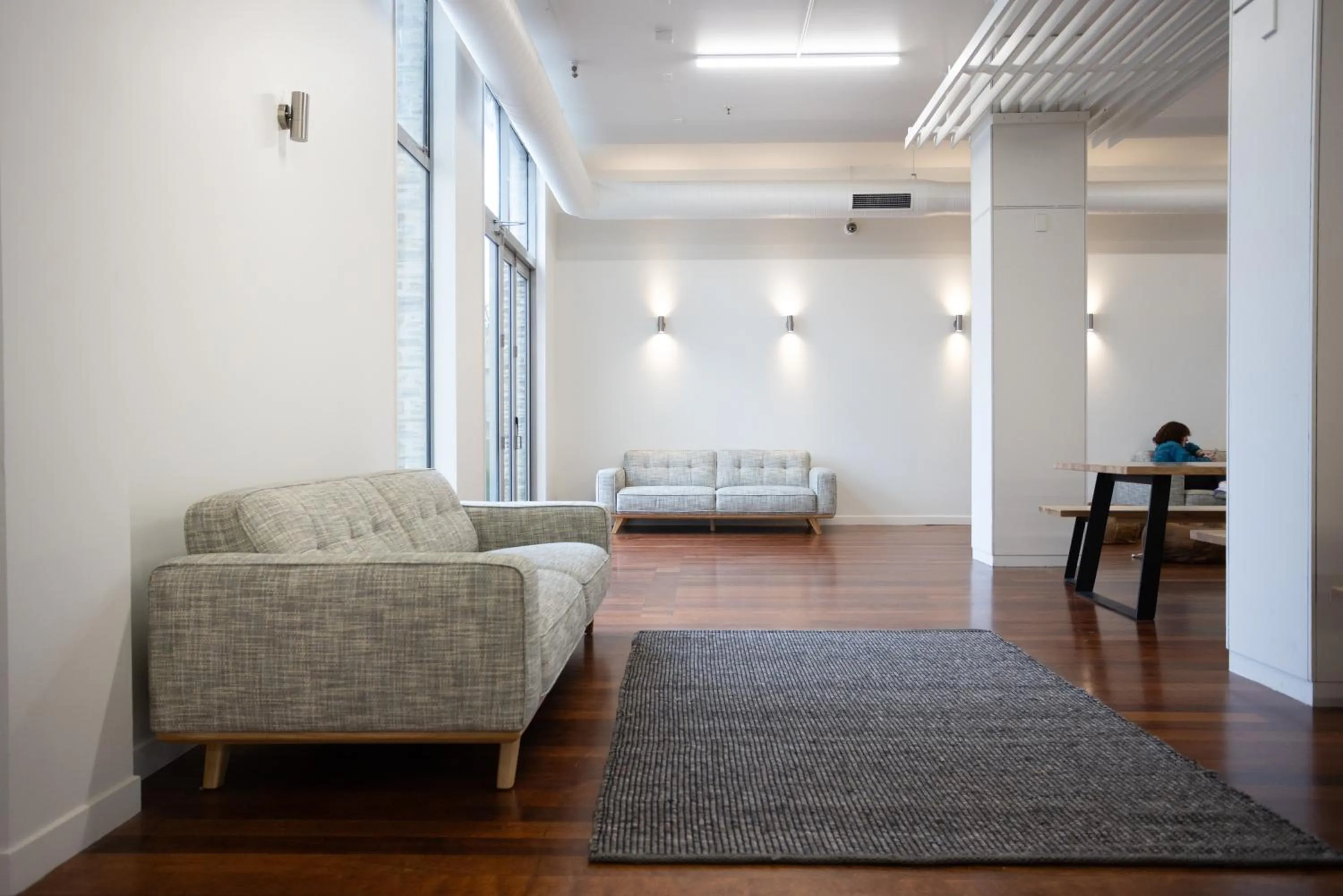 Seating area, Bed in The Brownston Hostel