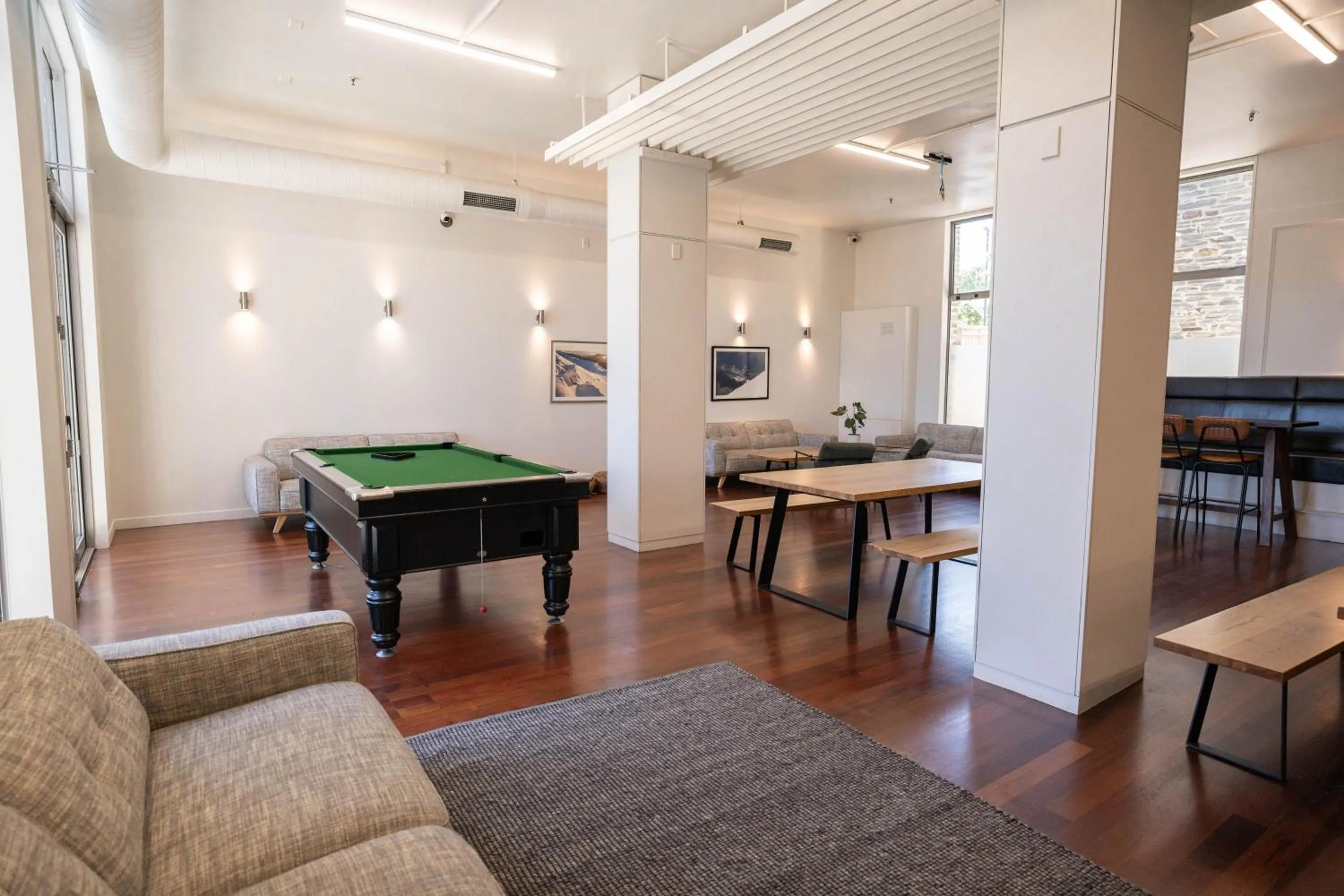 Seating area in The Brownston Hostel