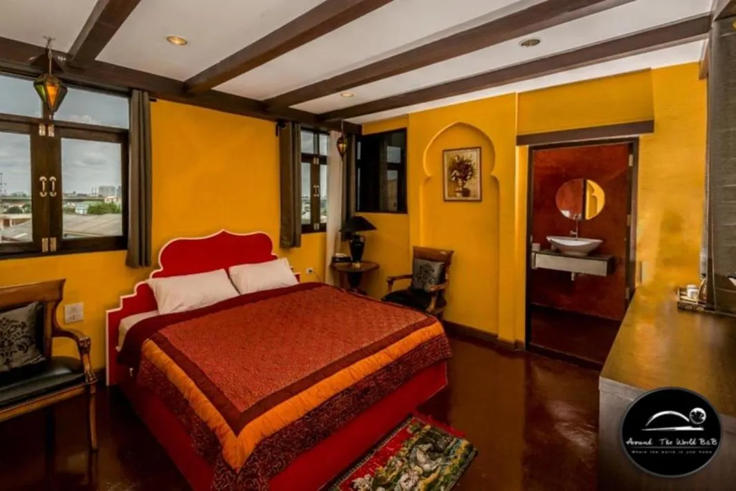 Bed in Around The World Bed and Breakfast