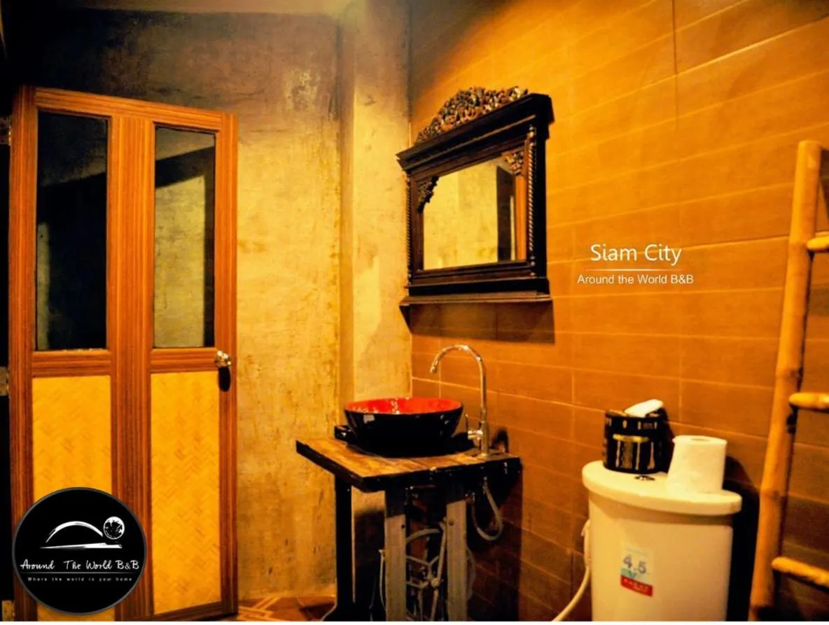 Bathroom in Around The World Bed and Breakfast