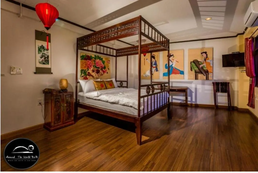 Bed in Around The World Bed and Breakfast