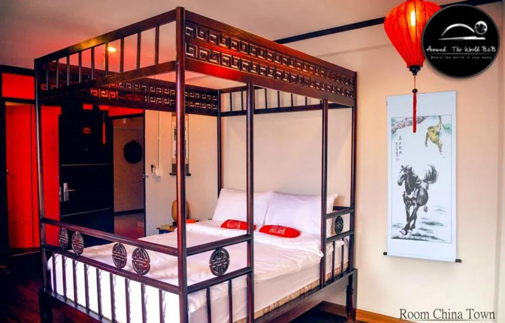 Bed in Around The World Bed and Breakfast