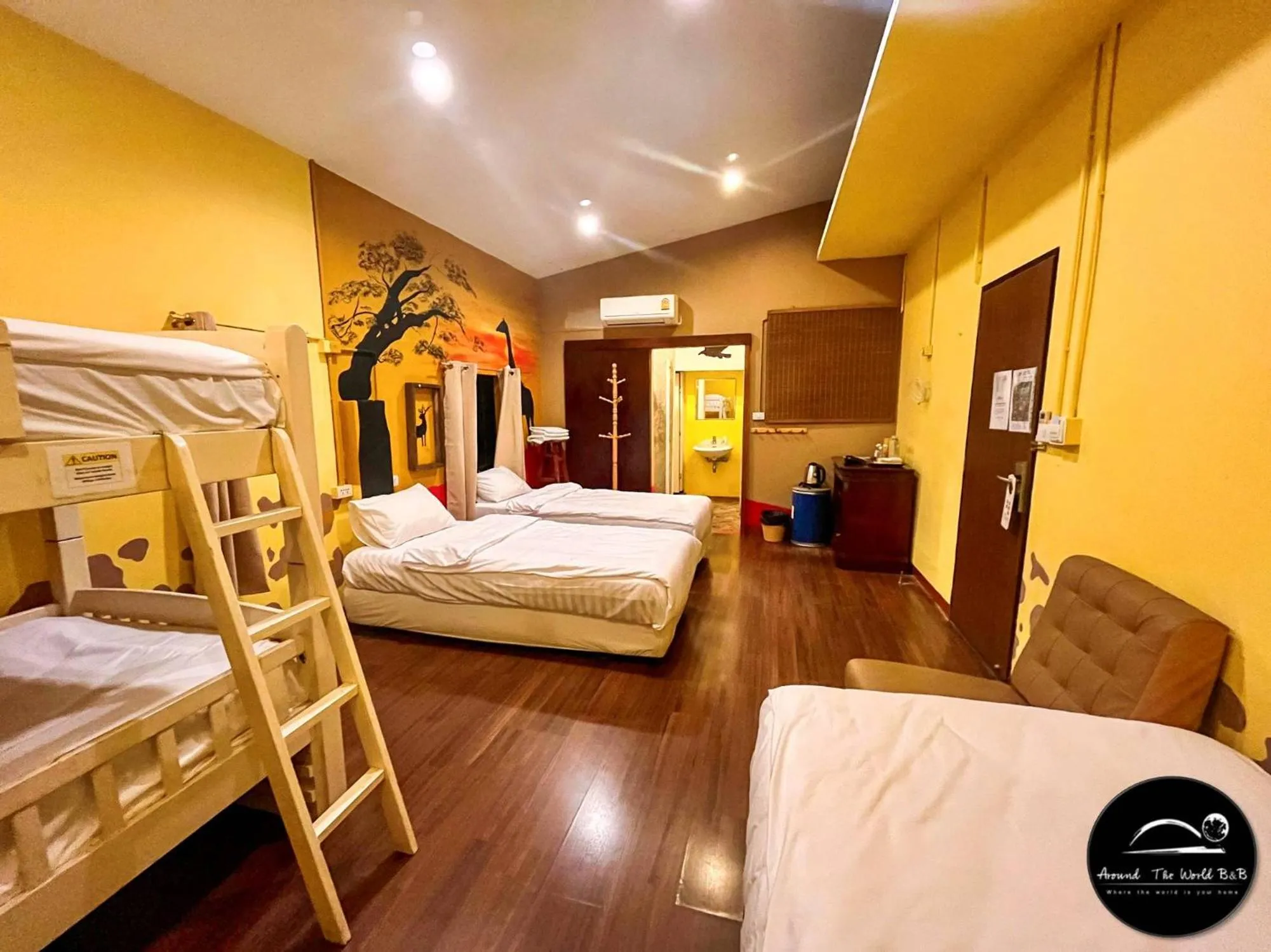 Bed in Around The World Bed and Breakfast