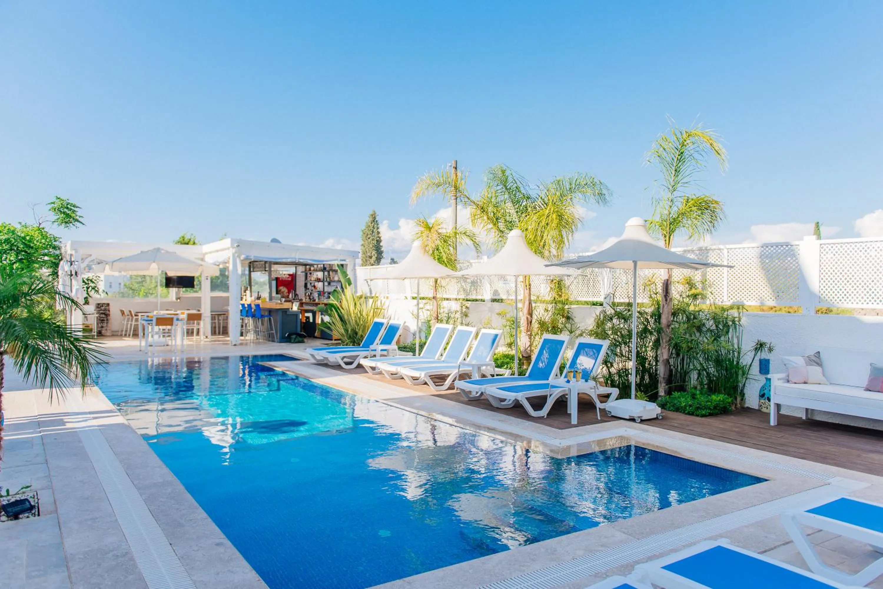 Pool view in Via Farilya Hotel