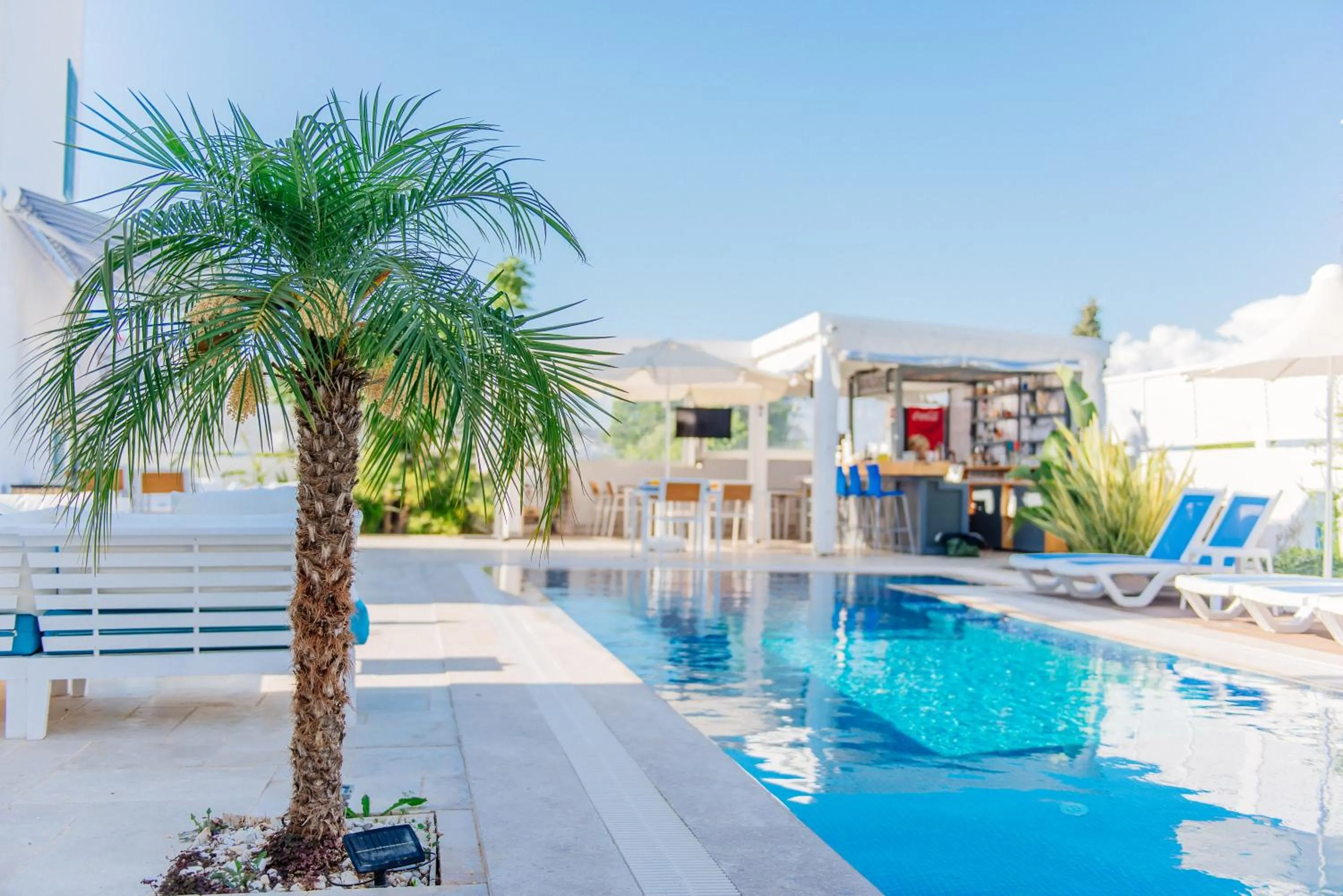 Pool view in Via Farilya Hotel
