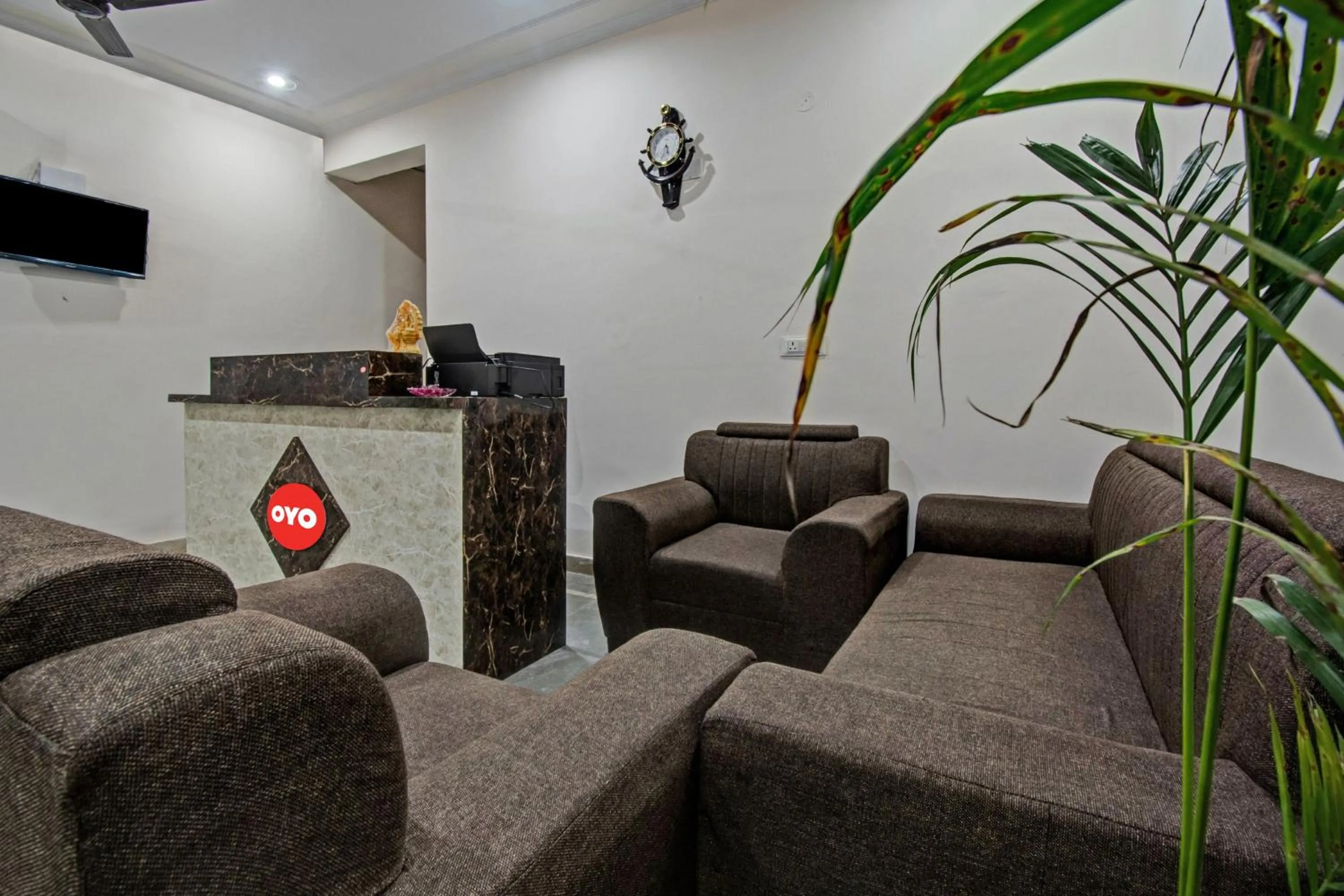 Lobby or reception in Hotel O Shree Shyam Palace