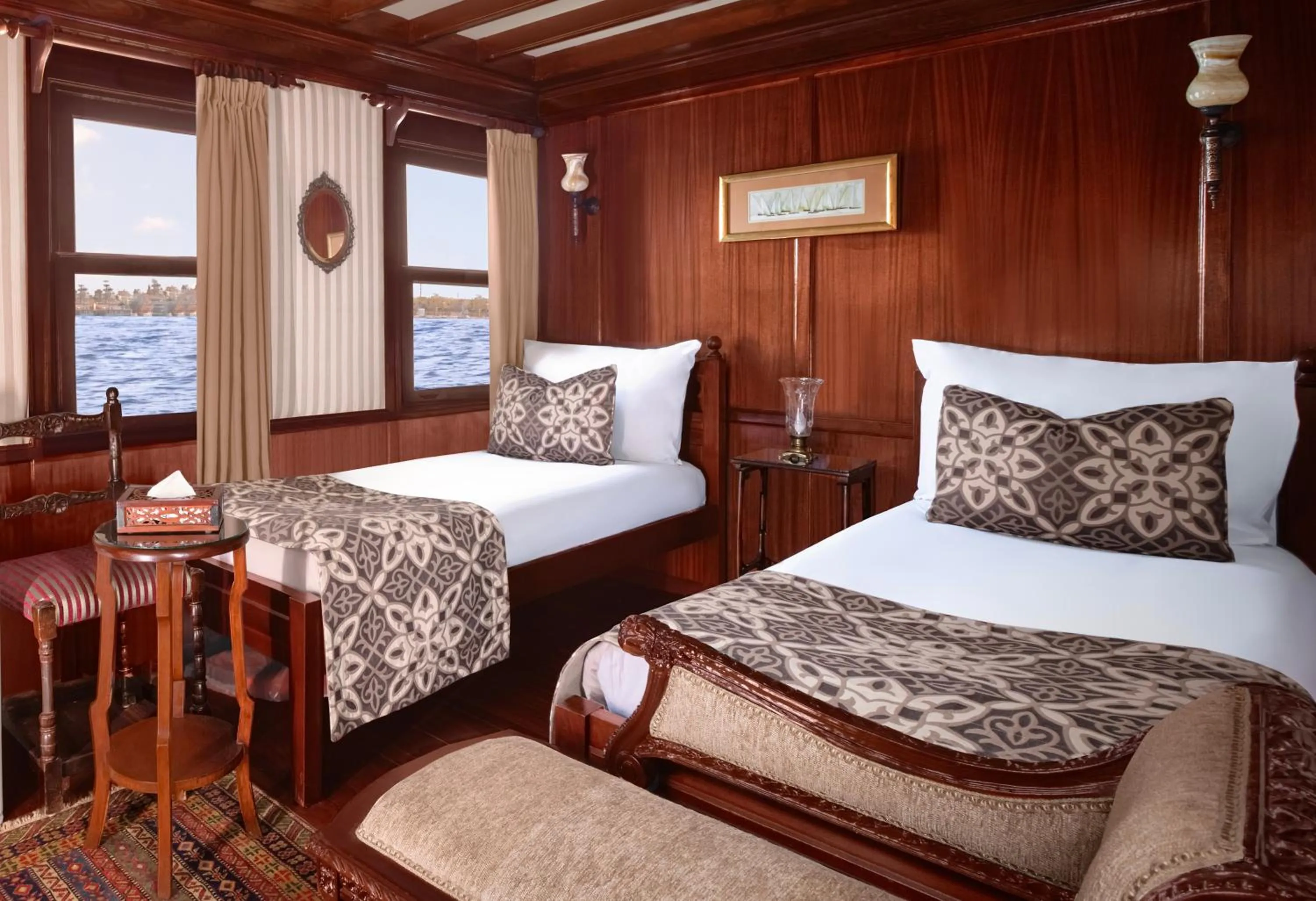 Bed in Farouz El Nil II Nile Cruise - Every Monday from Luxor for 07 & 05 Nights