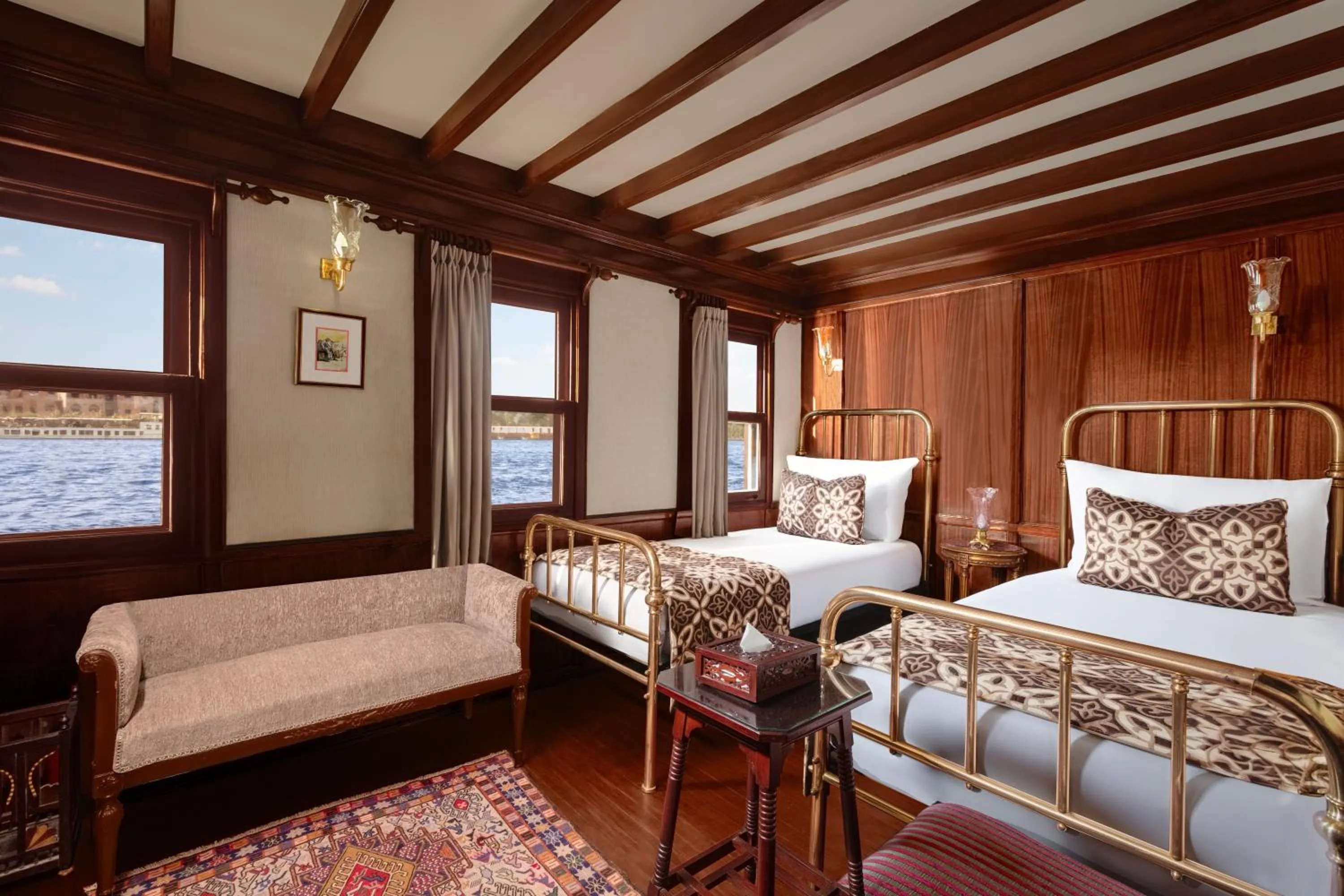 Photo of the whole room, Bed in Farouz El Nil II Nile Cruise - Every Monday from Luxor for 07 & 05 Nights